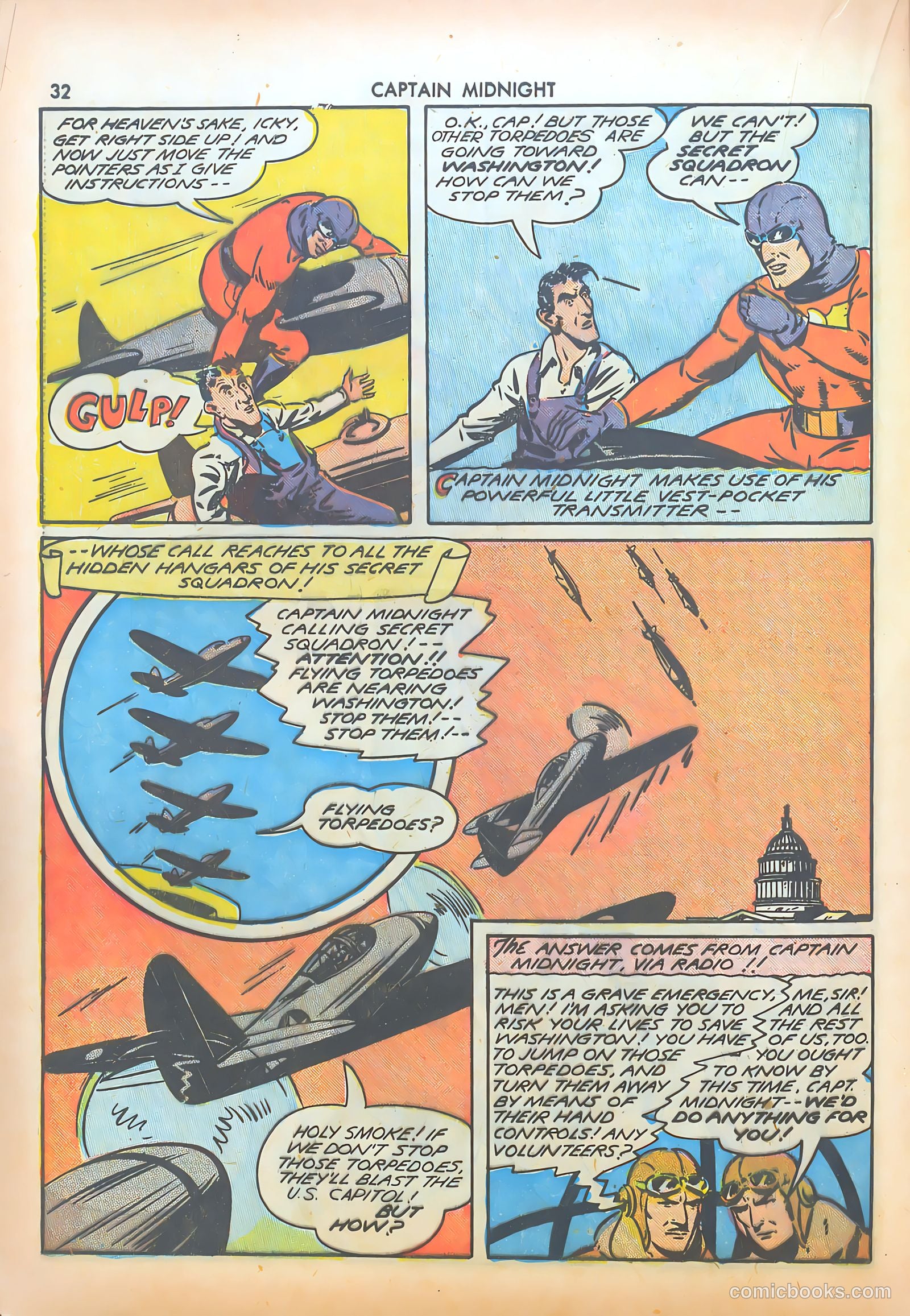 Captain Midnight #8 (1943) — page 32 of 68
