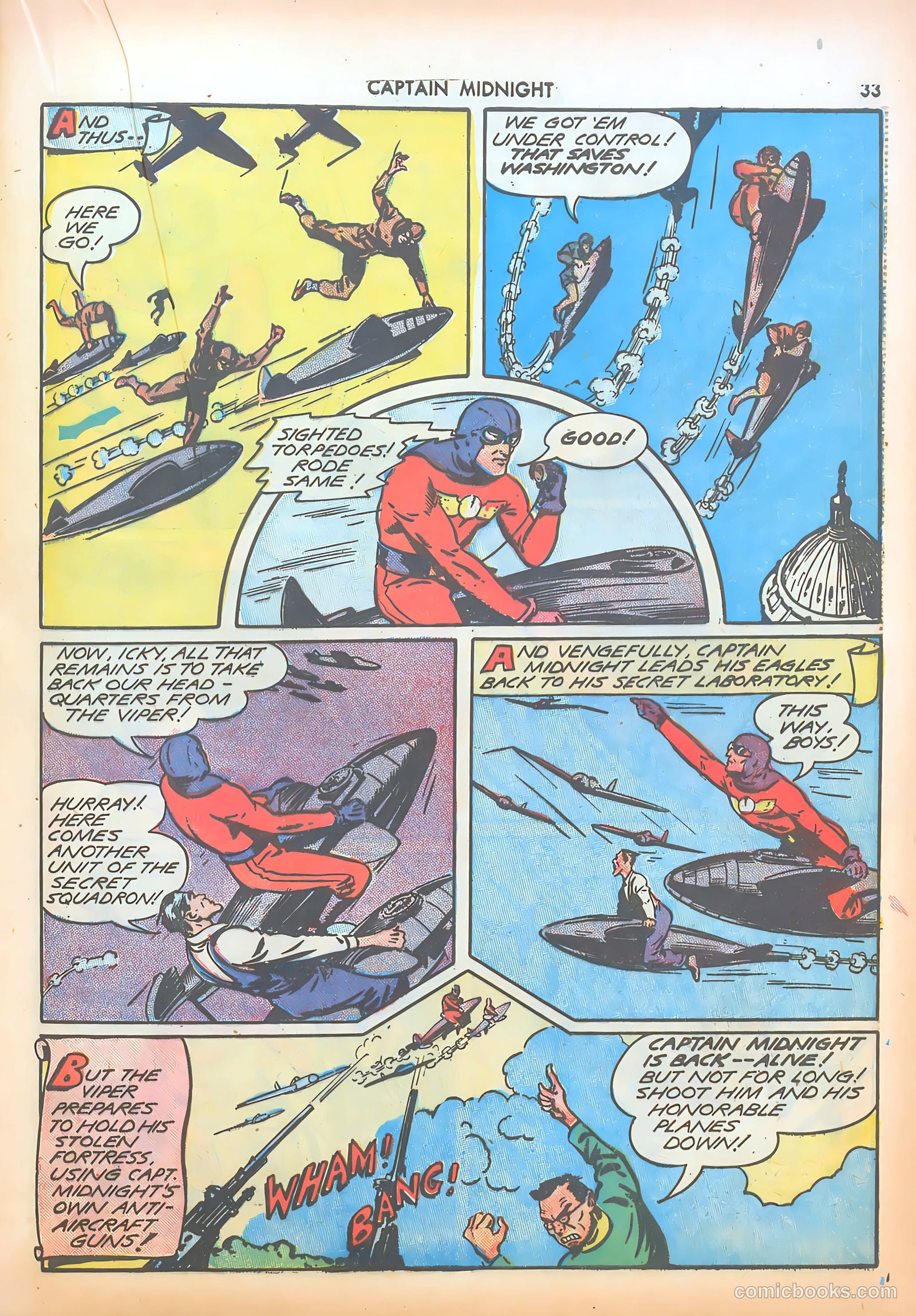 Captain Midnight #8 (1943) — page 33 of 68