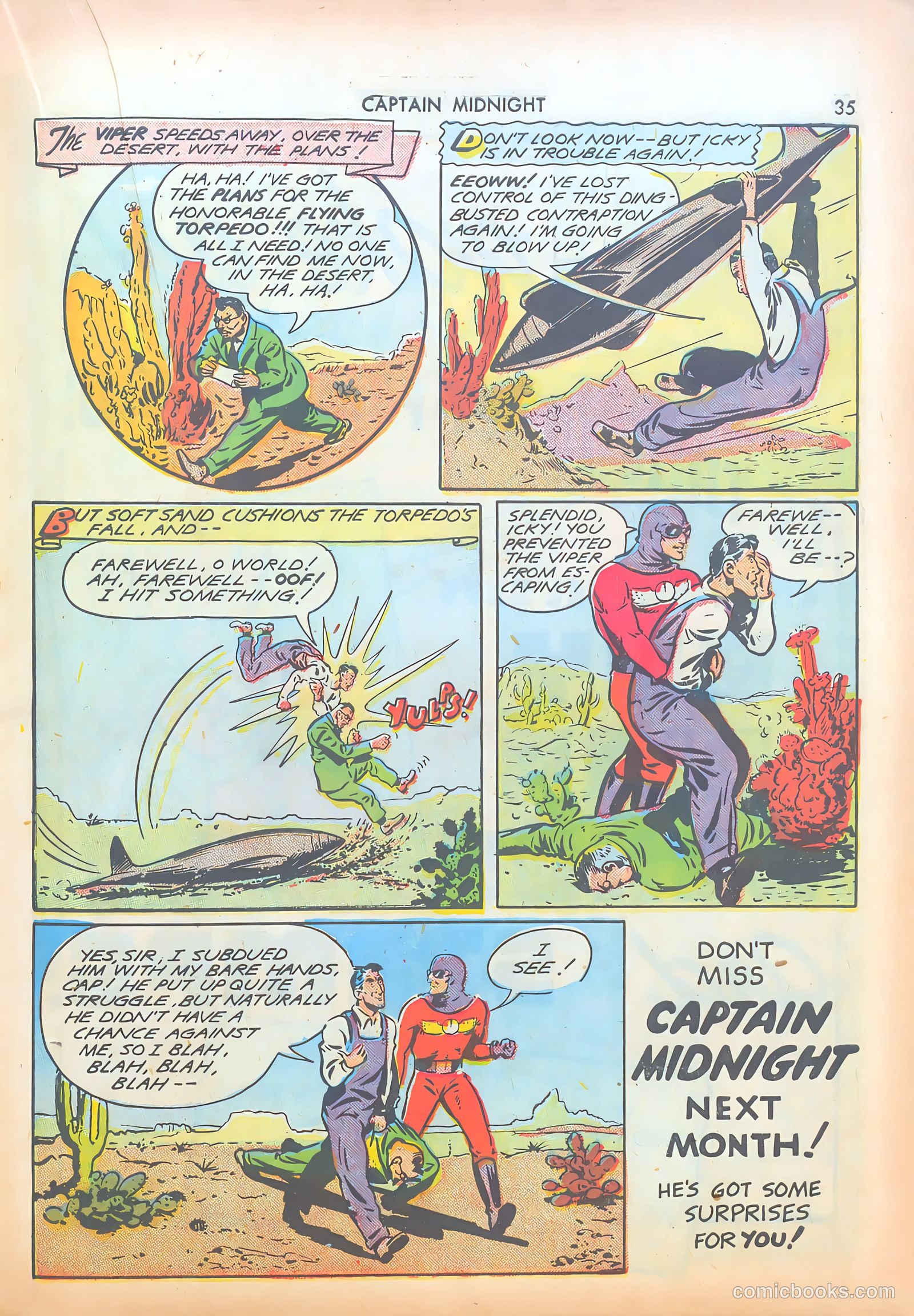 Captain Midnight #8 (1943) — page 35 of 68
