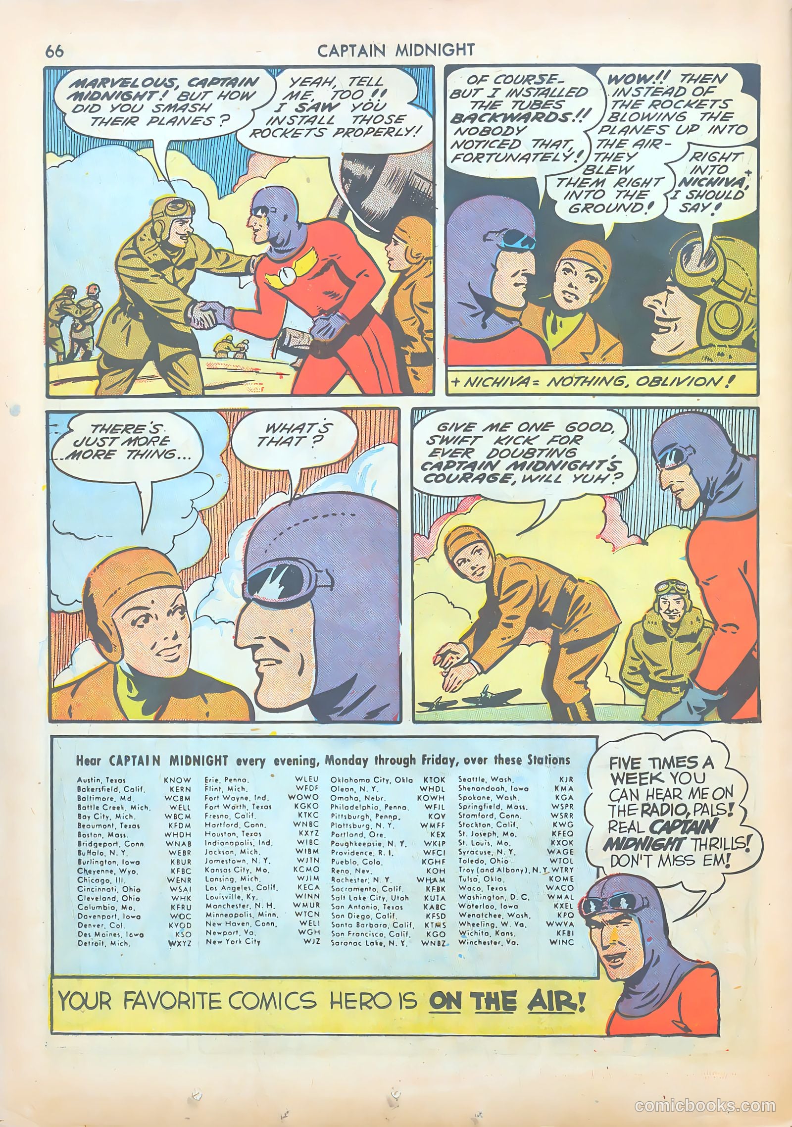 Captain Midnight #8 (1943) — page 66 of 68