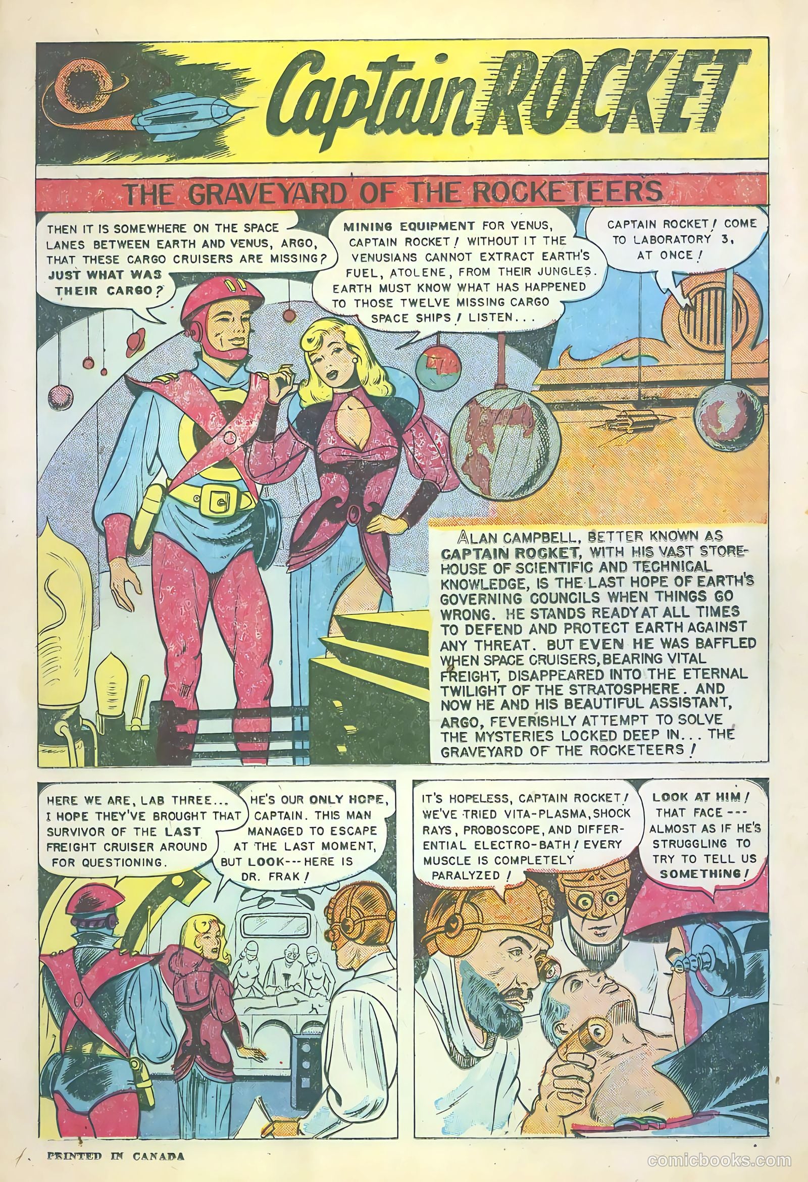 Captain Rocket #1 (1951) — page 3 of 36