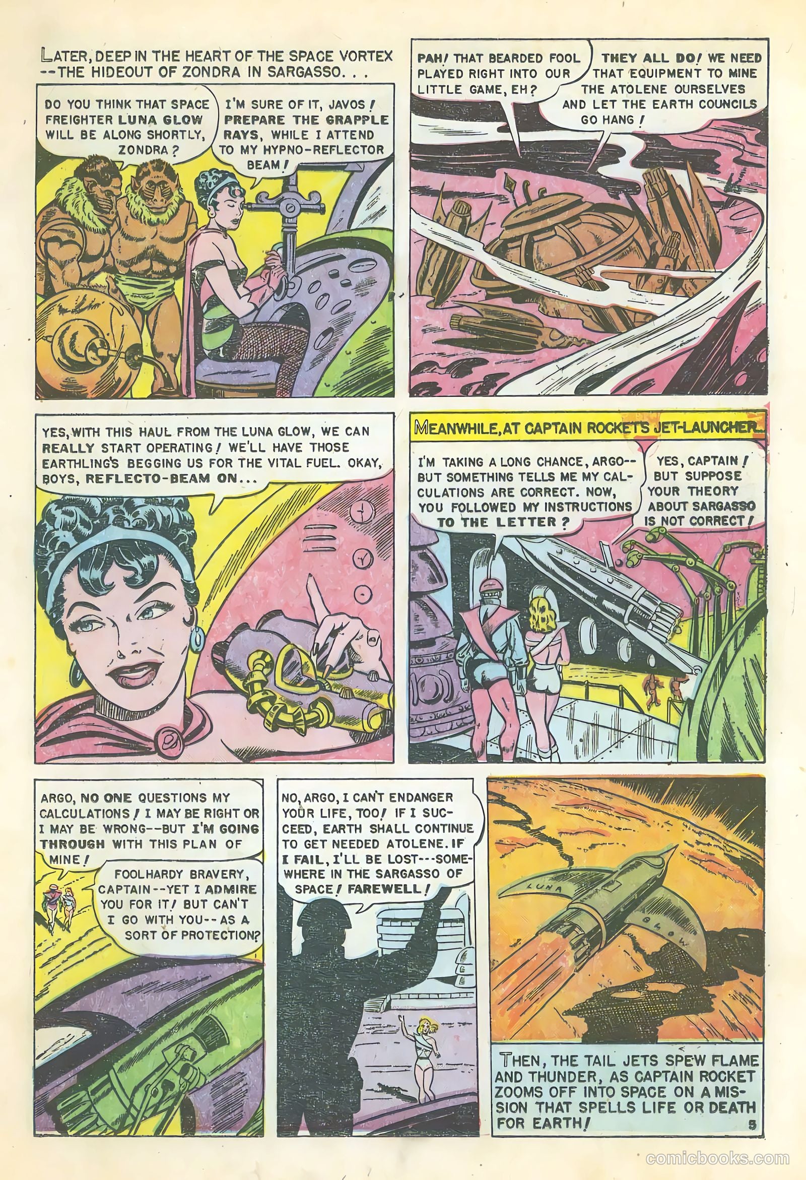 Captain Rocket #1 (1951) — page 7 of 36