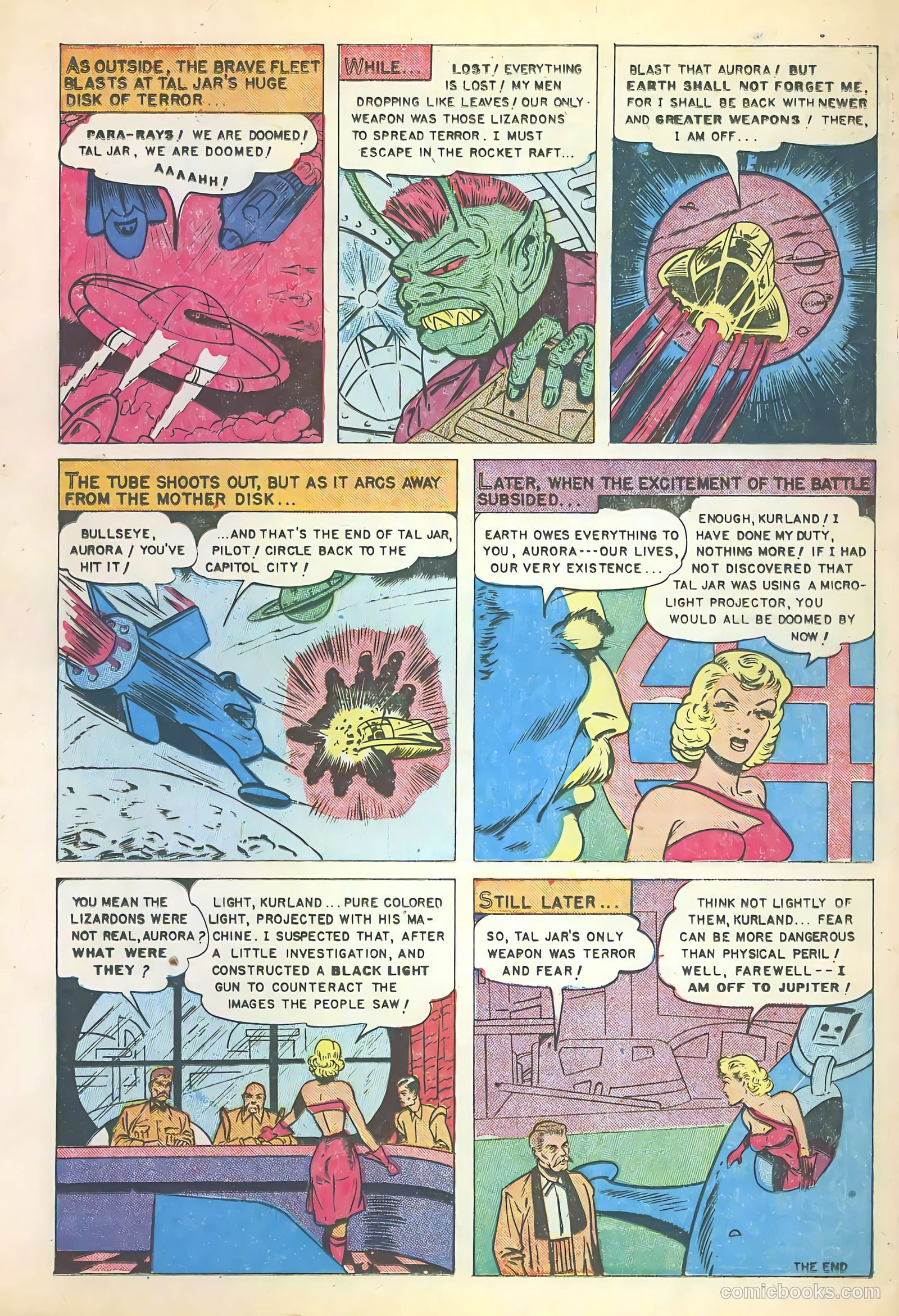 Captain Rocket #1 (1951) — page 34 of 36