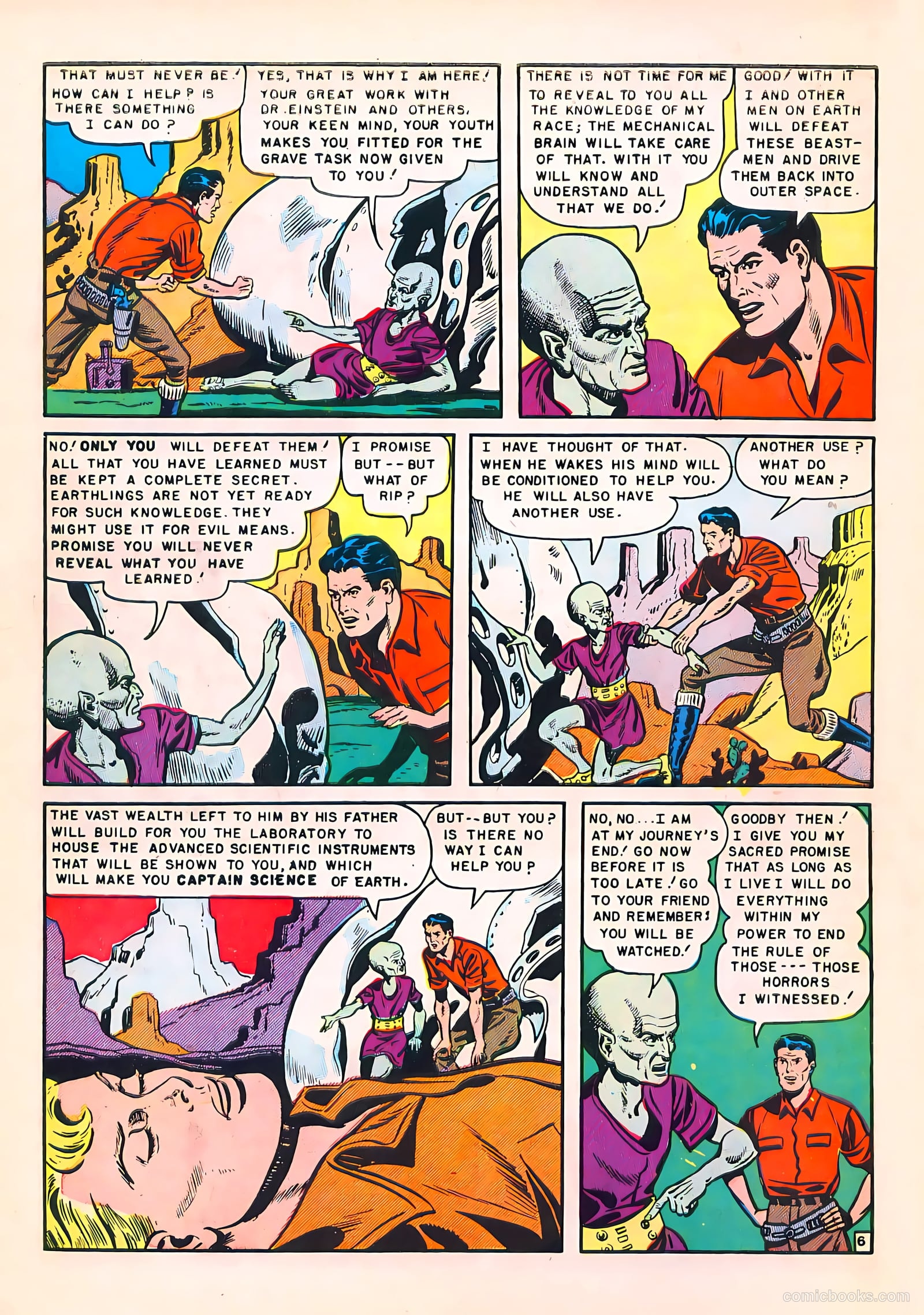 Captain Science #1 (1950) — page 8 of 36