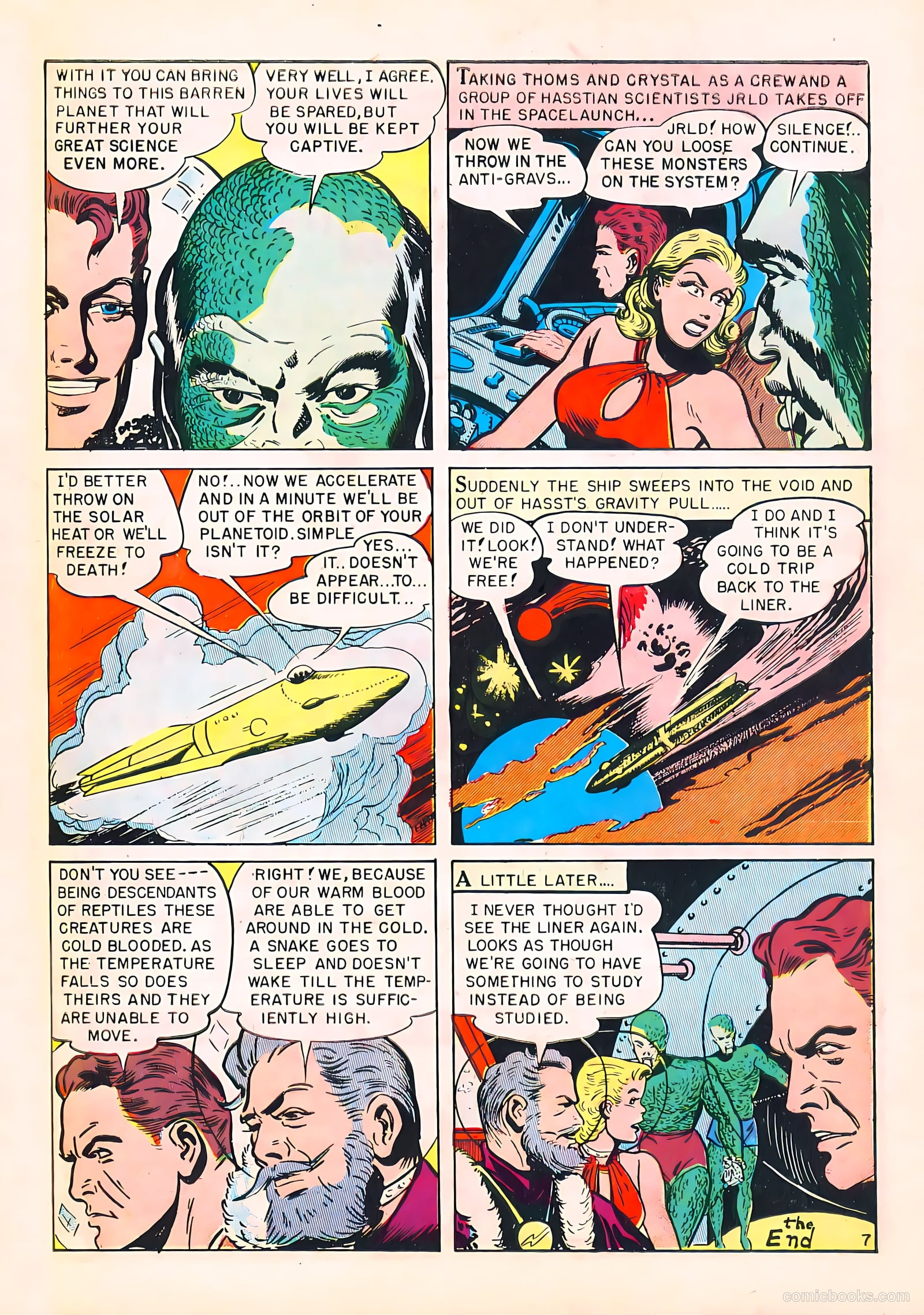 Captain Science #1 (1950) — page 33 of 36