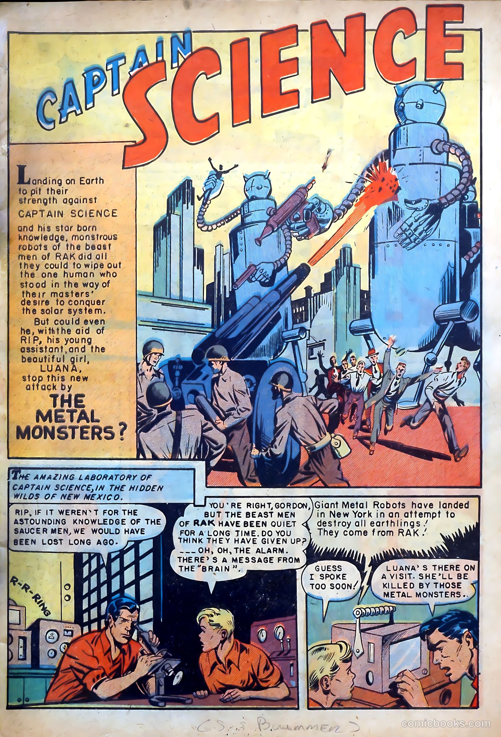 Captain Science #3 (1951) — page 3 of 36