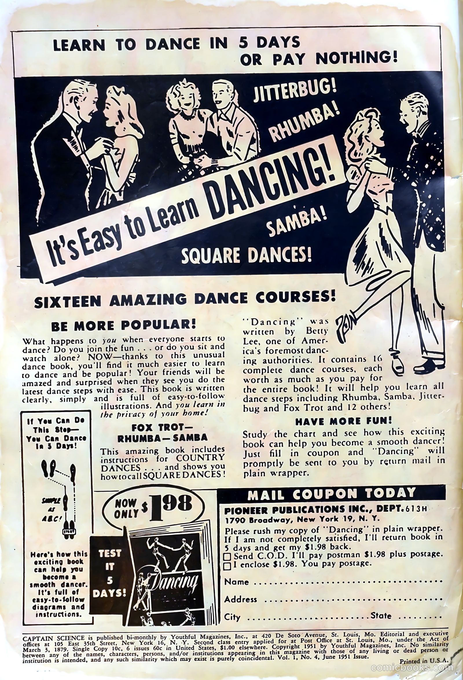Captain Science #4 (1951) — page 2 of 36
