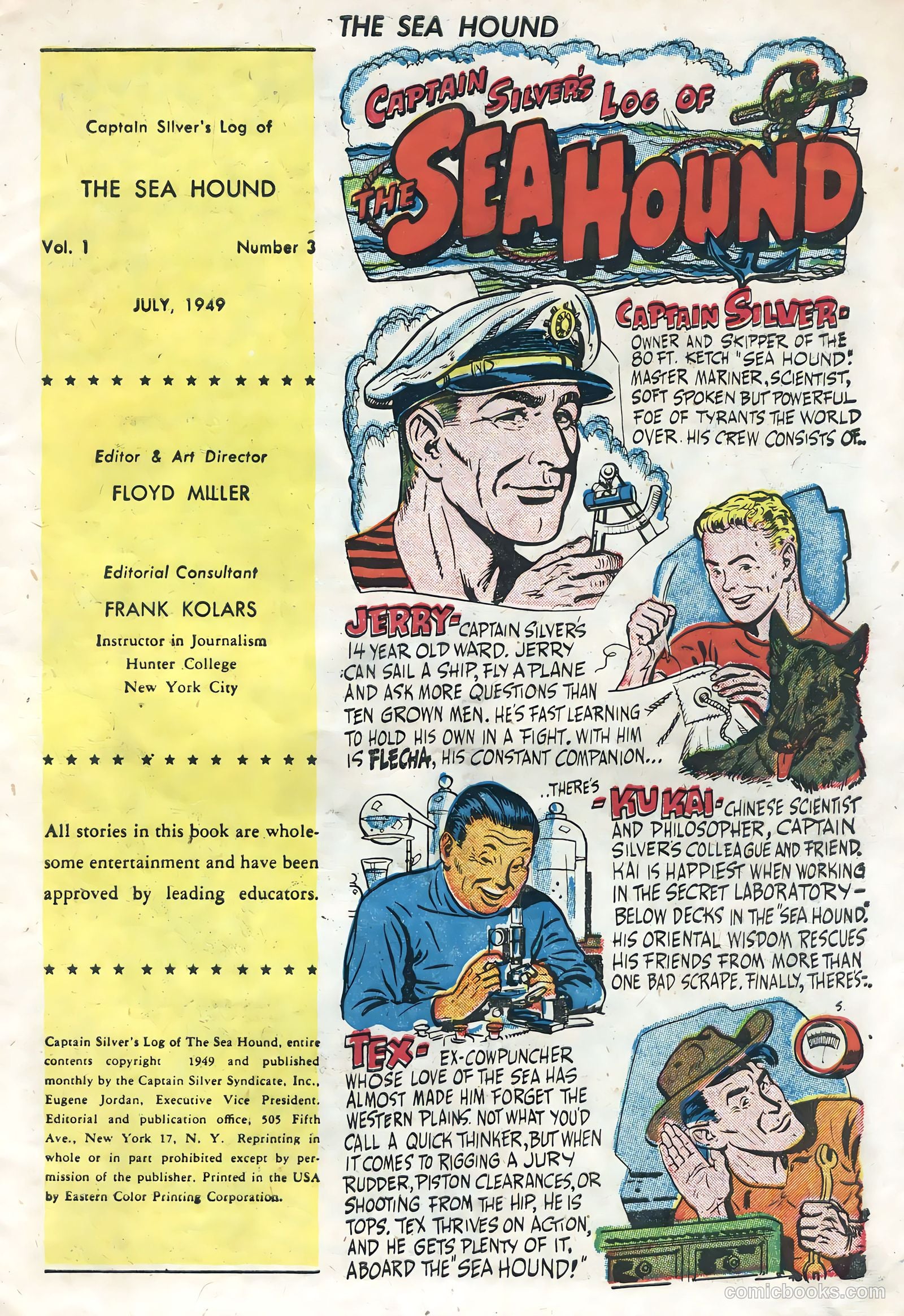Captain Silver's Log of the Sea Hound #3 (1949) — page 3 of 35