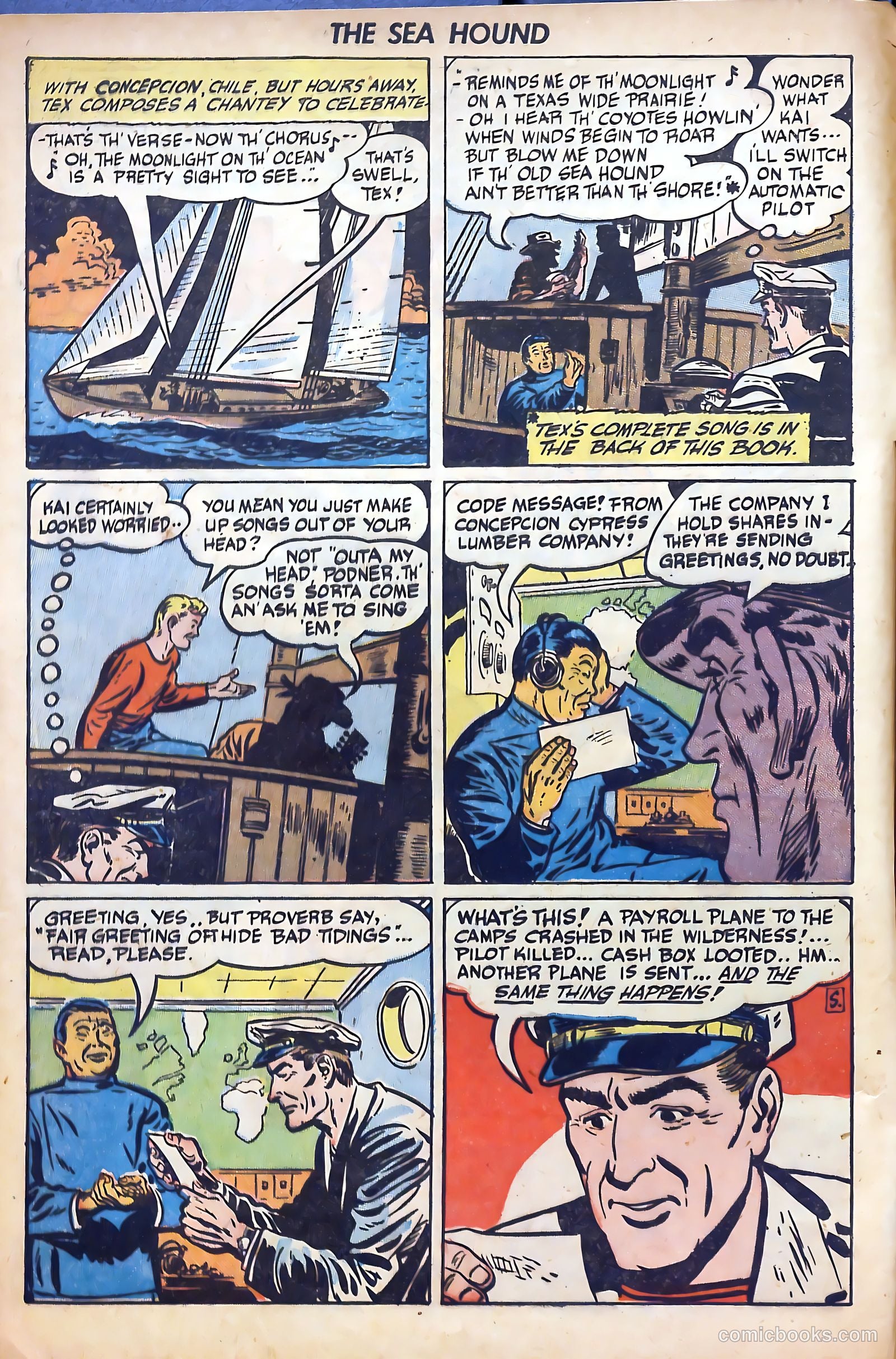 Captain Silver's Log of the Sea Hound #4 (1949) — page 4 of 35