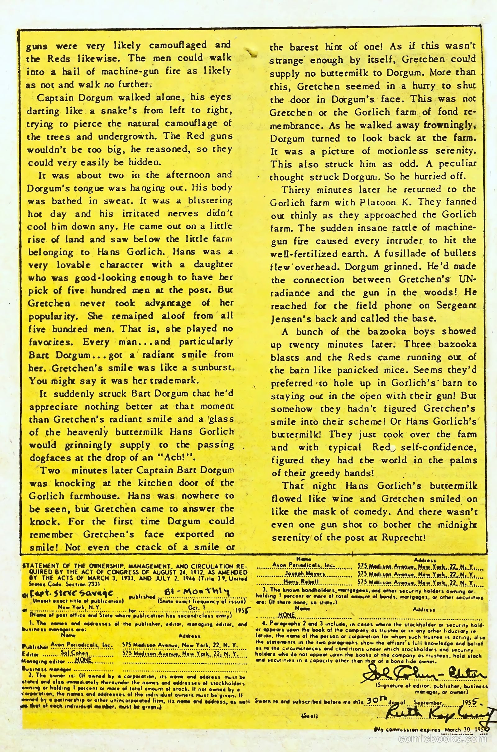Captain Steve Savage #13 (1956) — page 10 of 36