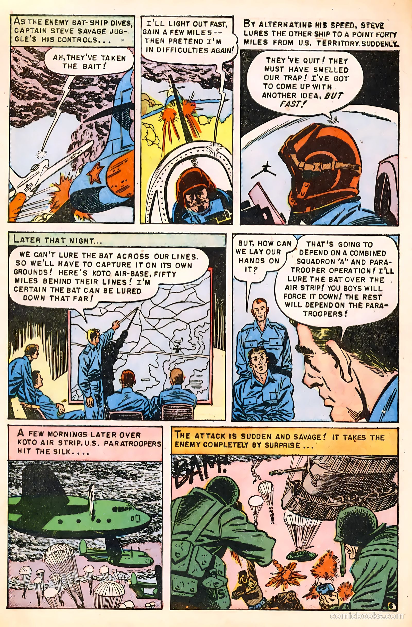 Captain Steve Savage #8 (1955) — page 8 of 36