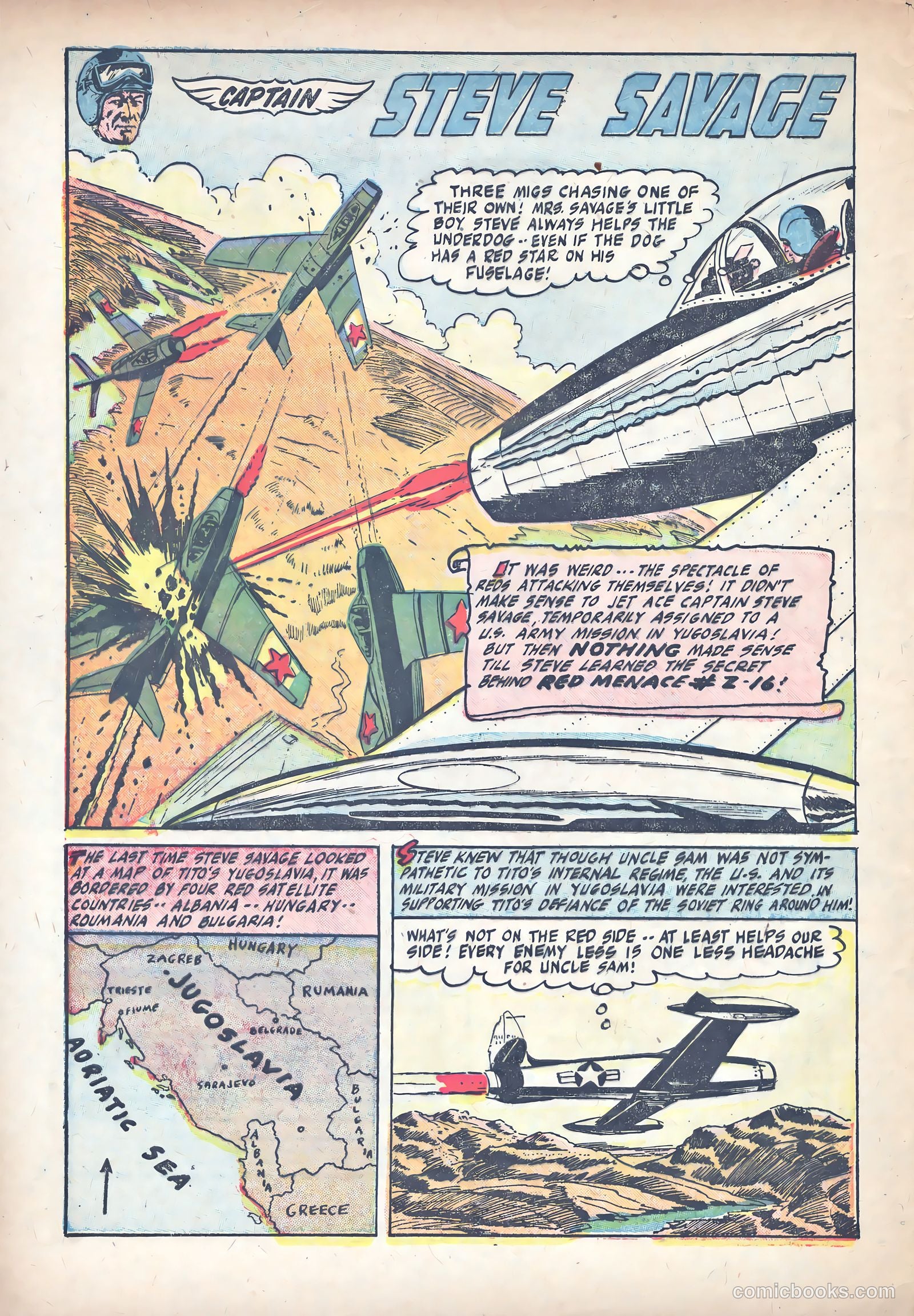 Captain Steve Savage #9 (1955) — page 28 of 36