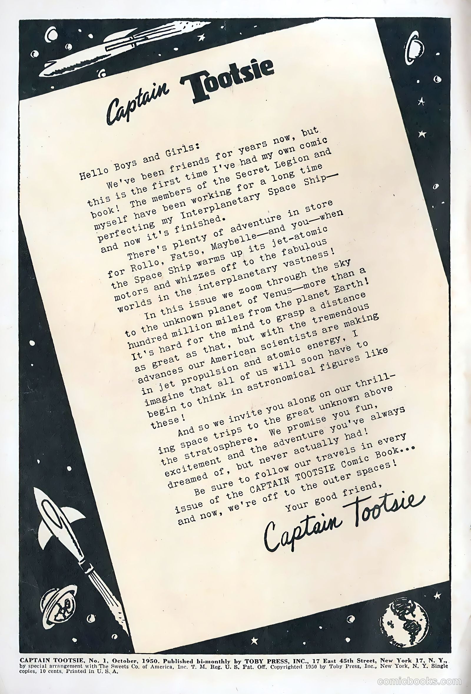 Captain Tootsie #1 (1950) — page 2 of 36