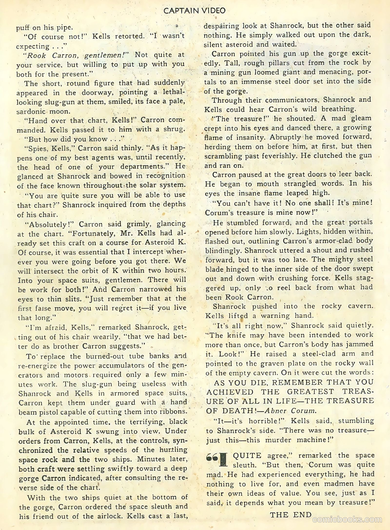 Captain Video #5 (1951) — page 22 of 36