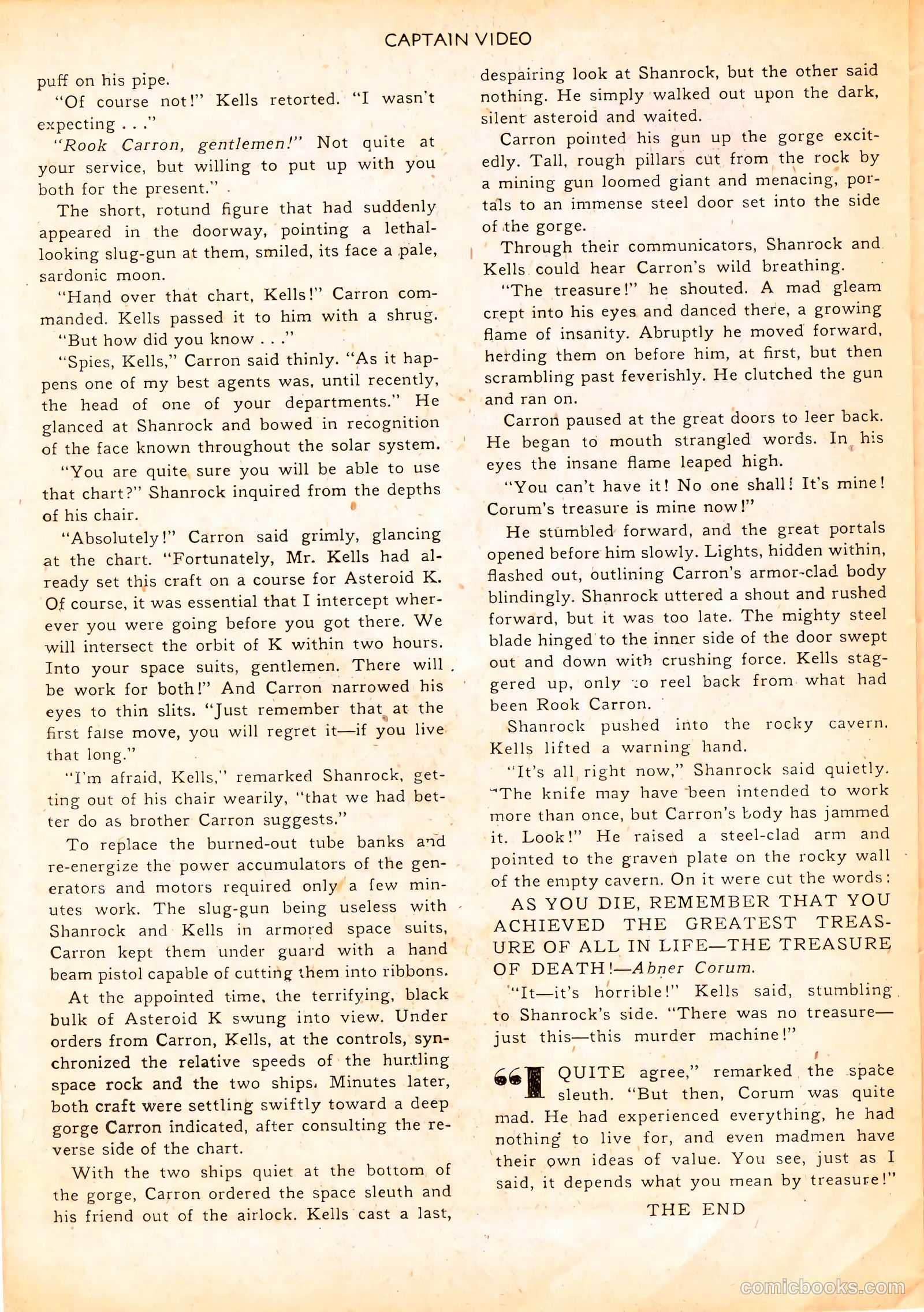 Captain Video #5 (1952) — page 22 of 36
