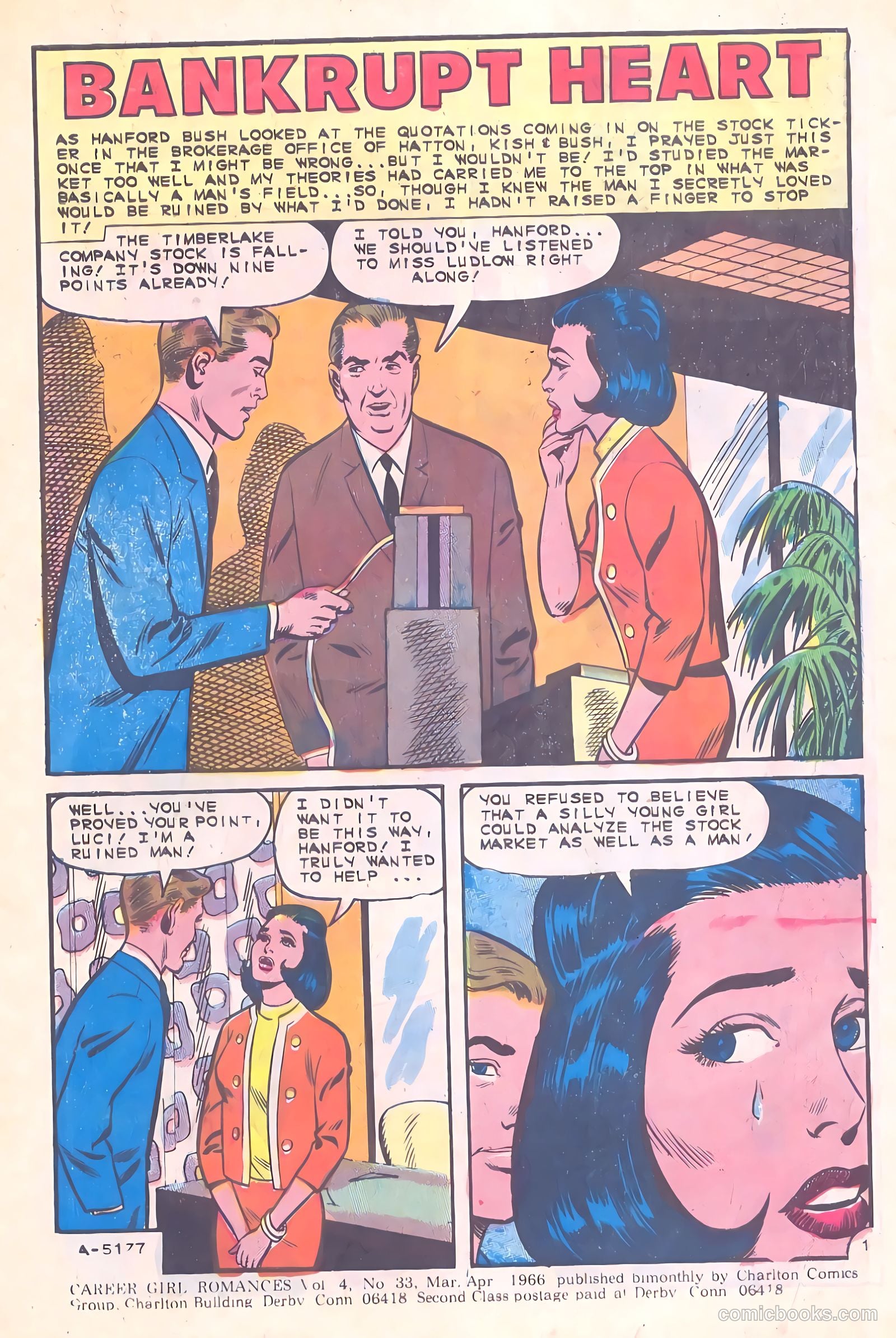 Career Girl Romances #33 (1966) — page 3 of 36