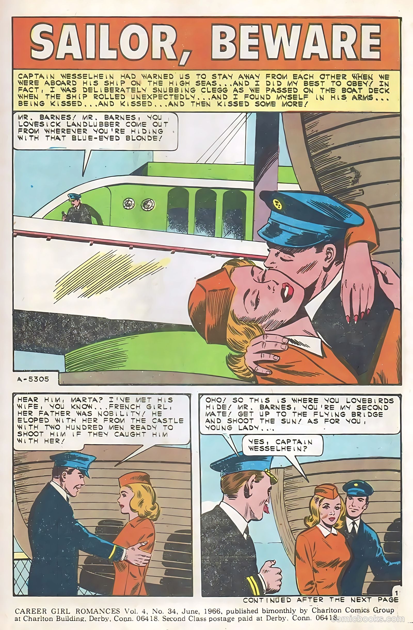 Career Girl Romances #34 (1966) — page 3 of 36