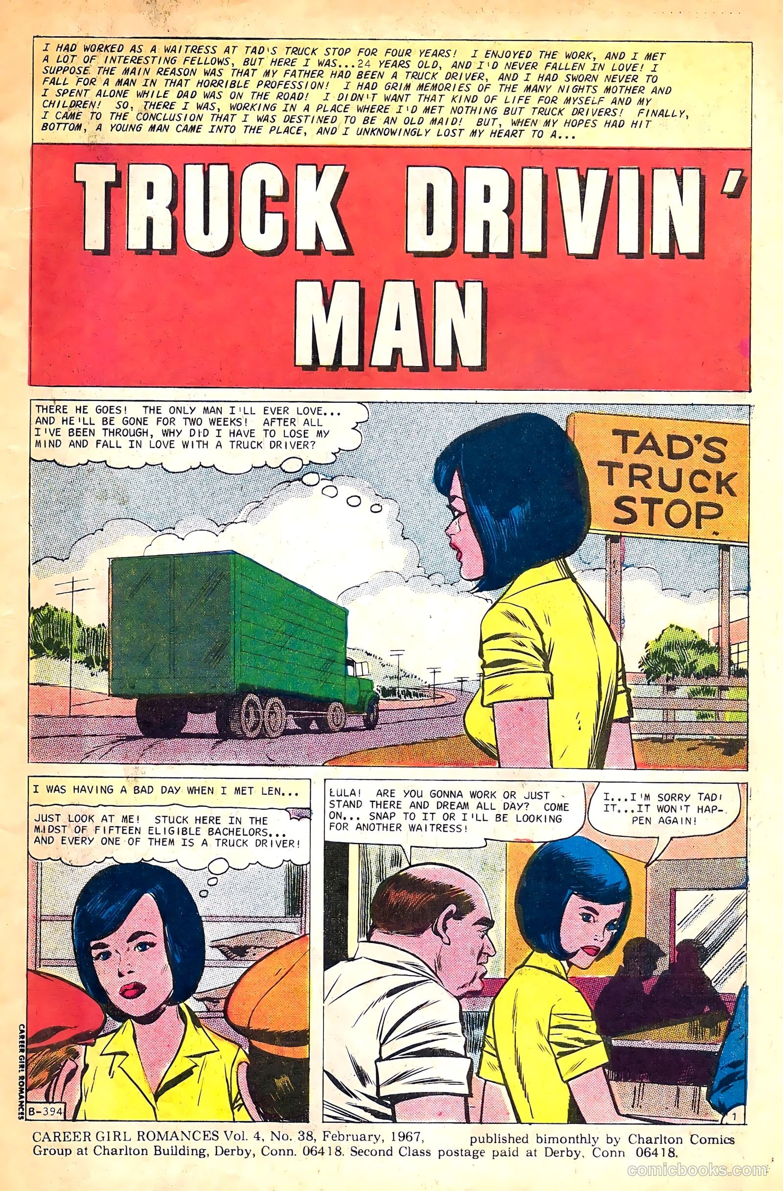 Career Girl Romances #38 (1967) — page 3 of 36