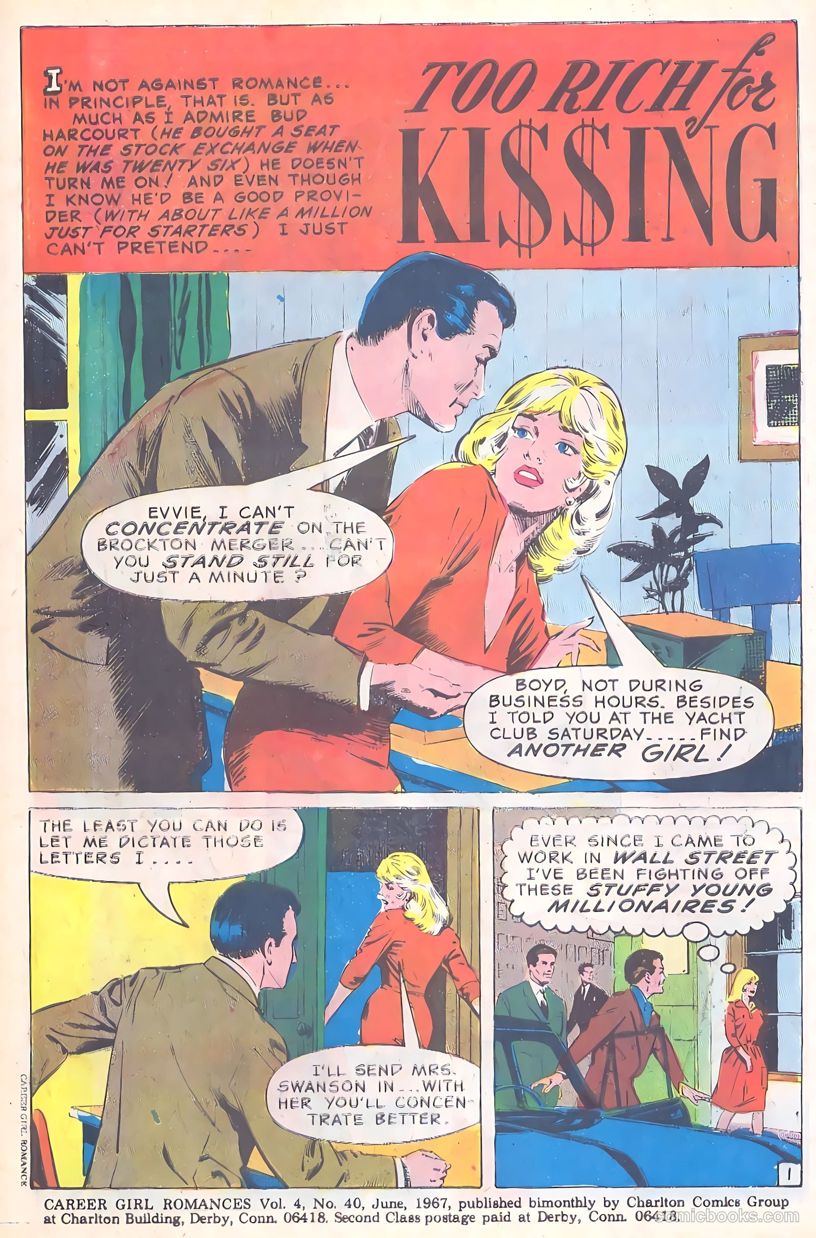 Career Girl Romances #40 (1967) — page 3 of 37