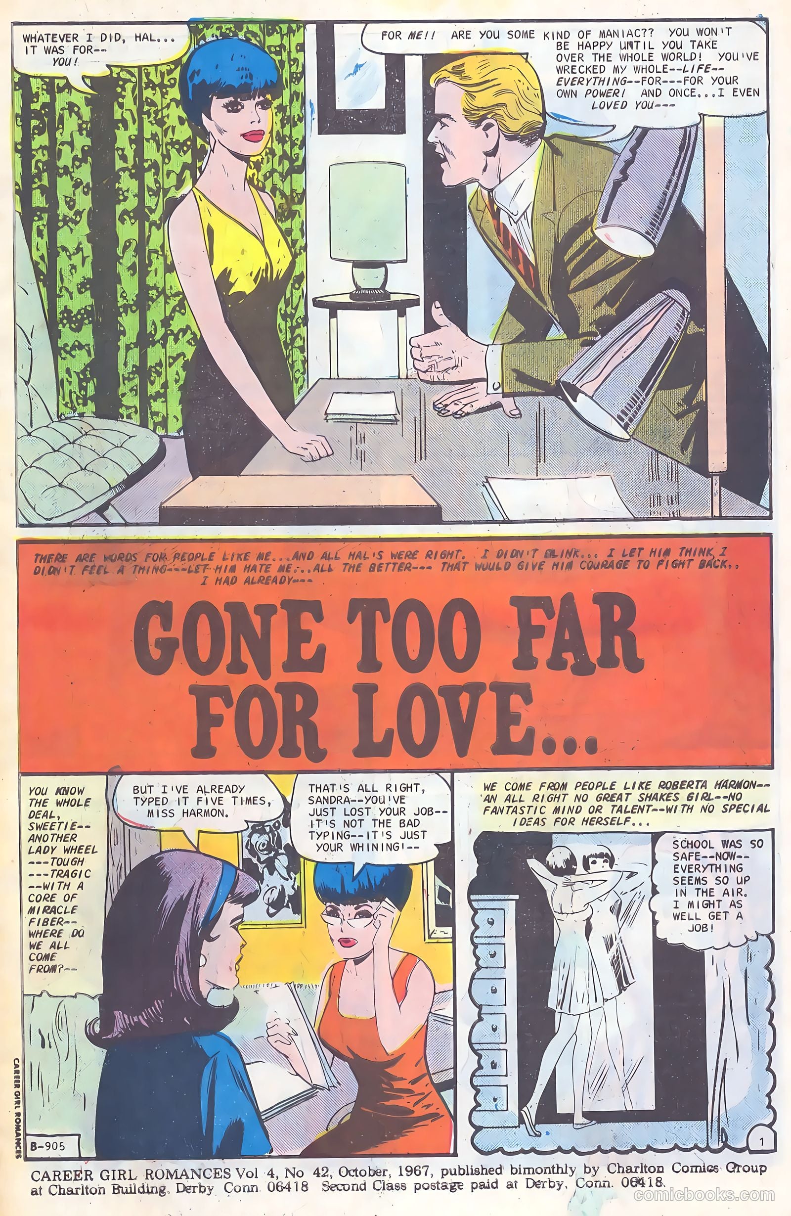 Career Girl Romances #42 (1967) — page 3 of 37