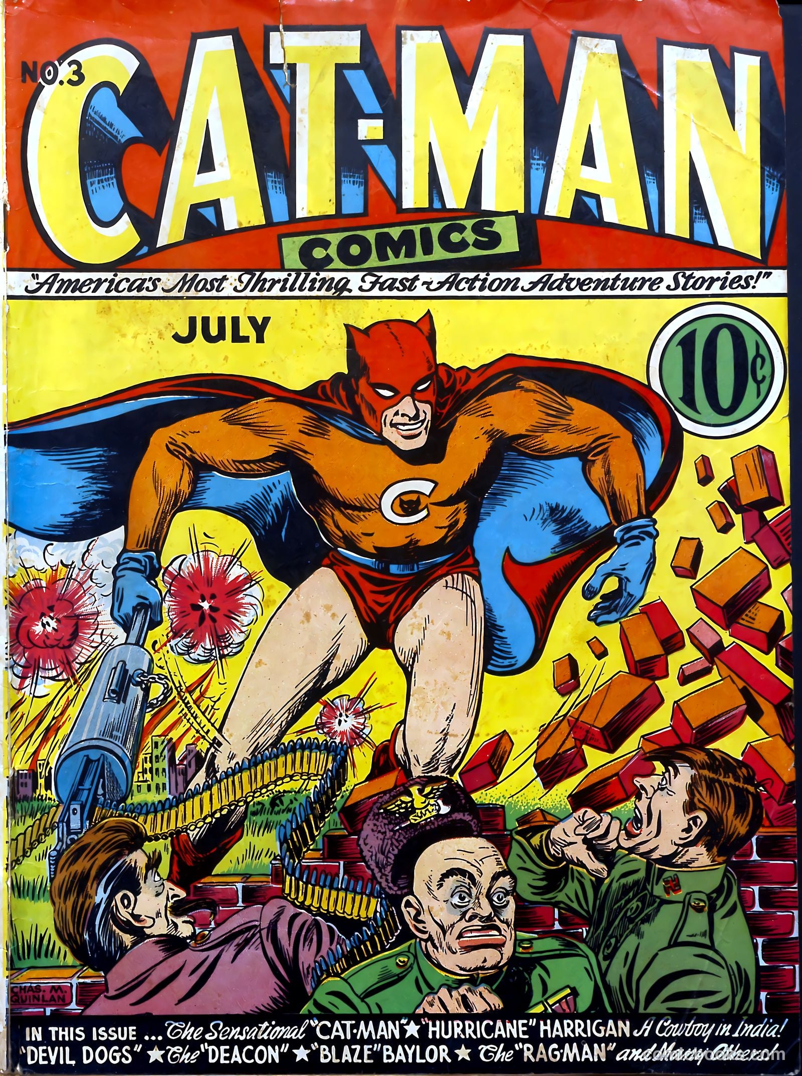 Cat-Man Comics #3 cover