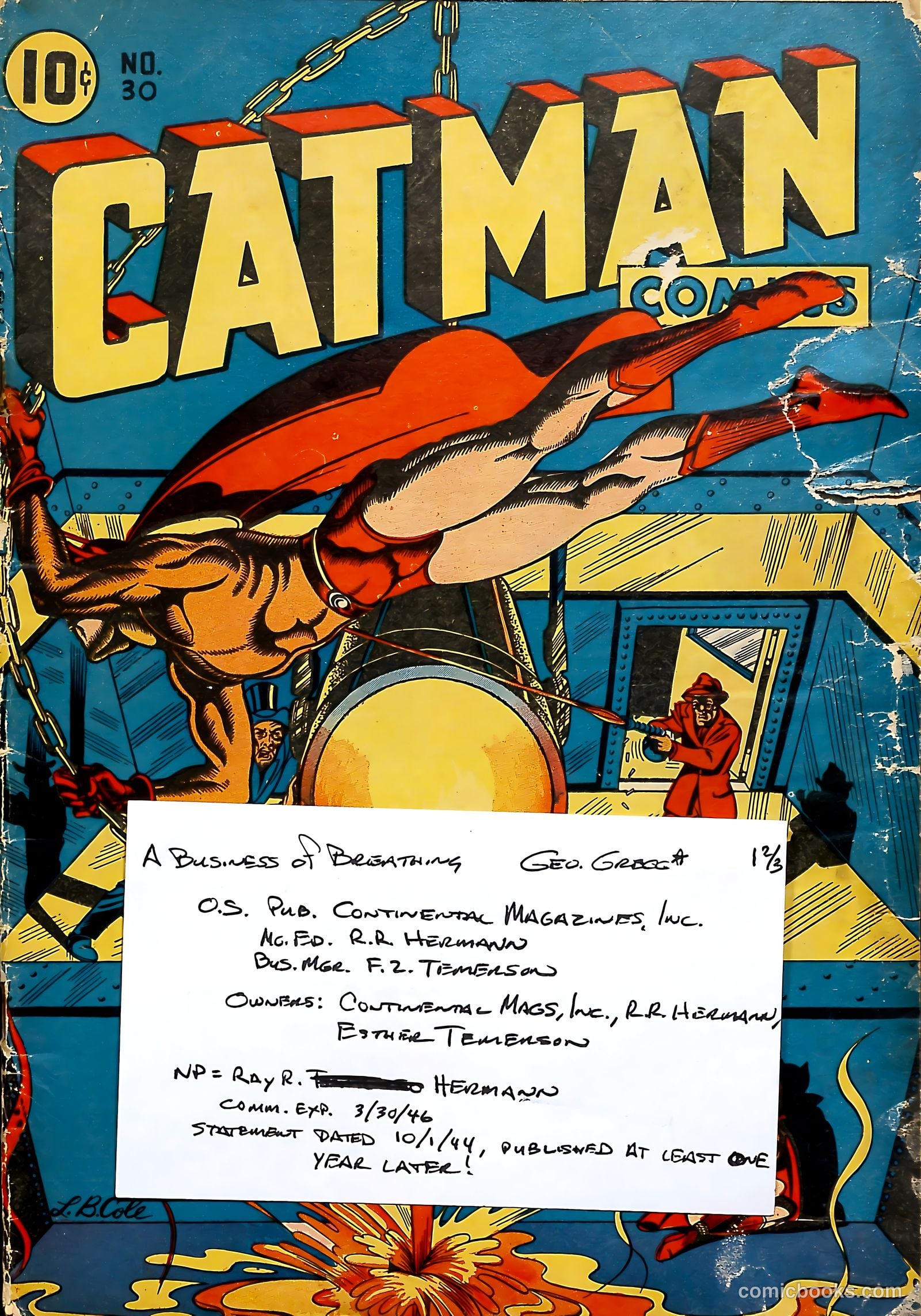 Cat-Man Comics #30 (1945) — page 55 of 55