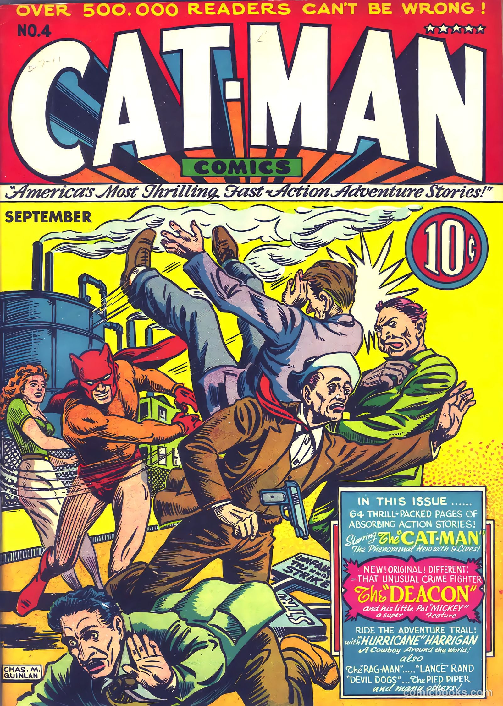 Cat-Man Comics #4 cover