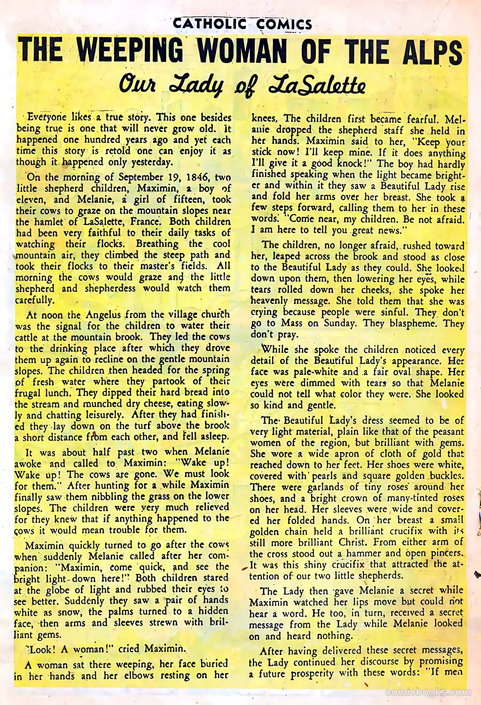 Catholic Comics #1 (1947) — page 18 of 36