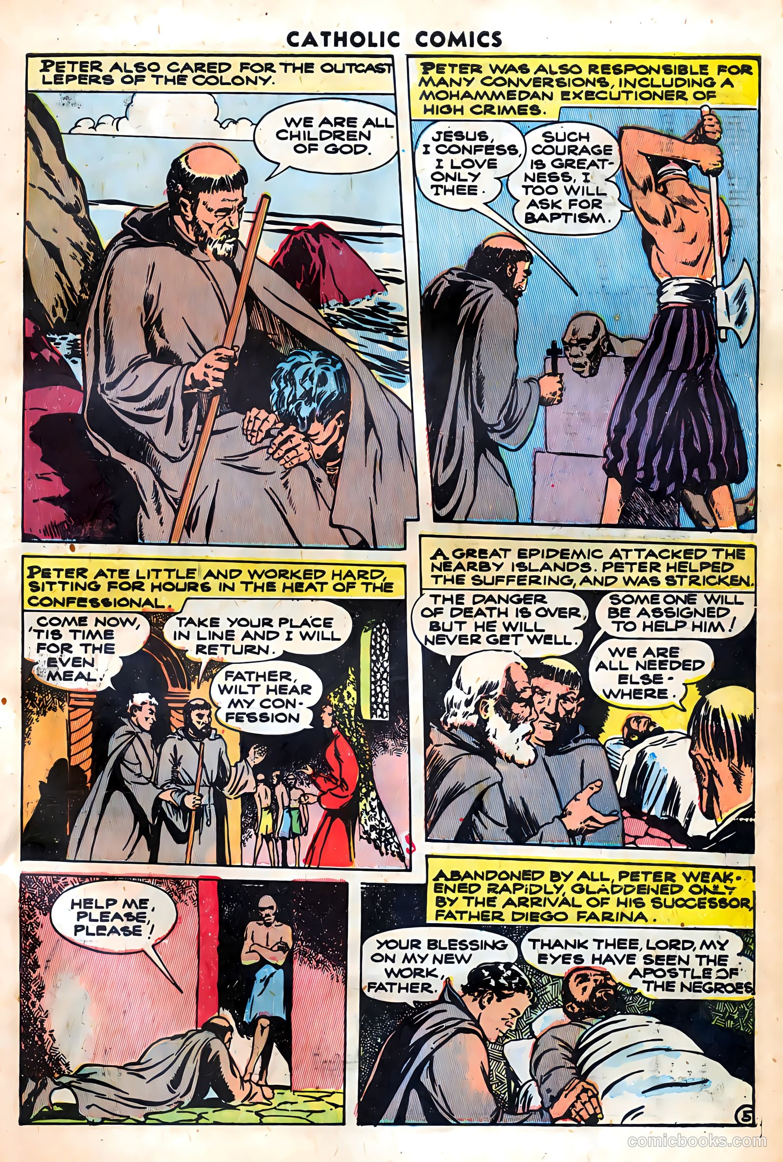 Catholic Comics #11 (1947) — page 34 of 37