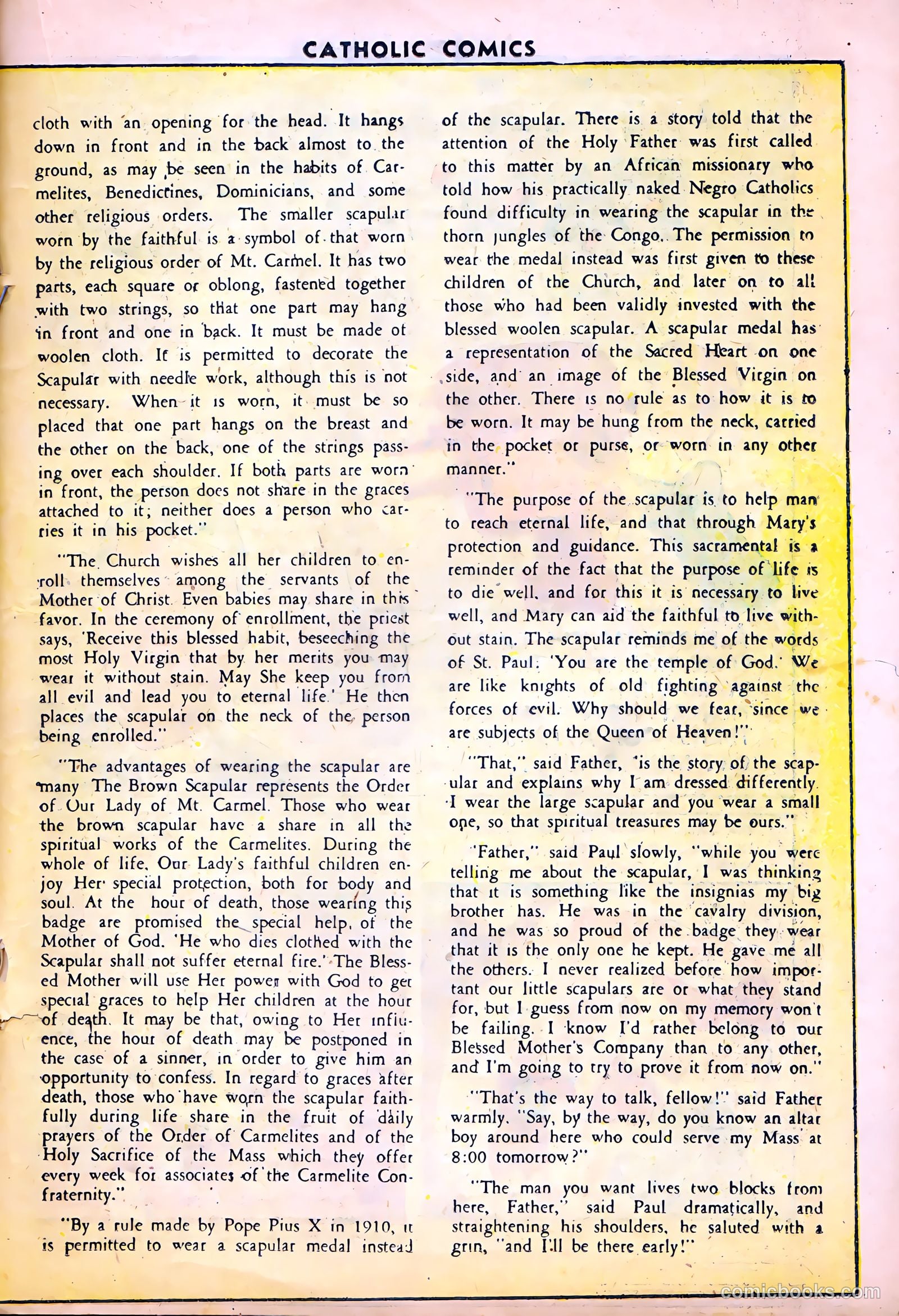 Catholic Comics #13 (1947) — page 19 of 36