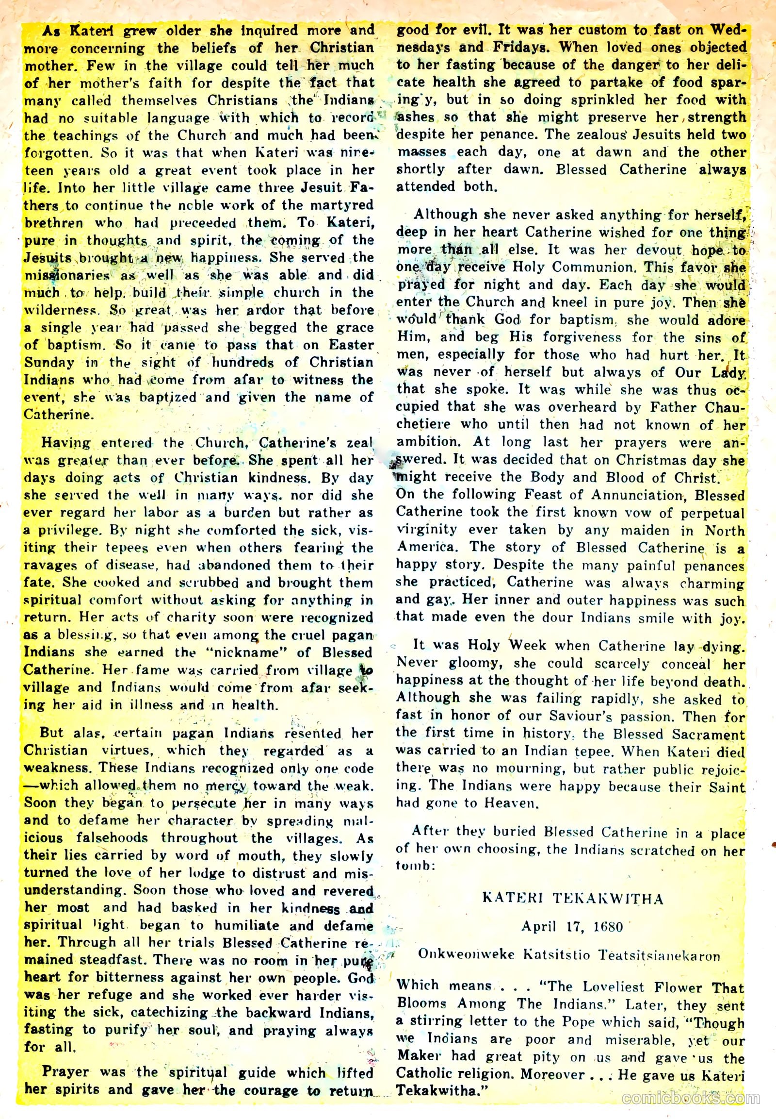 Catholic Comics #2 (1948) — page 27 of 35
