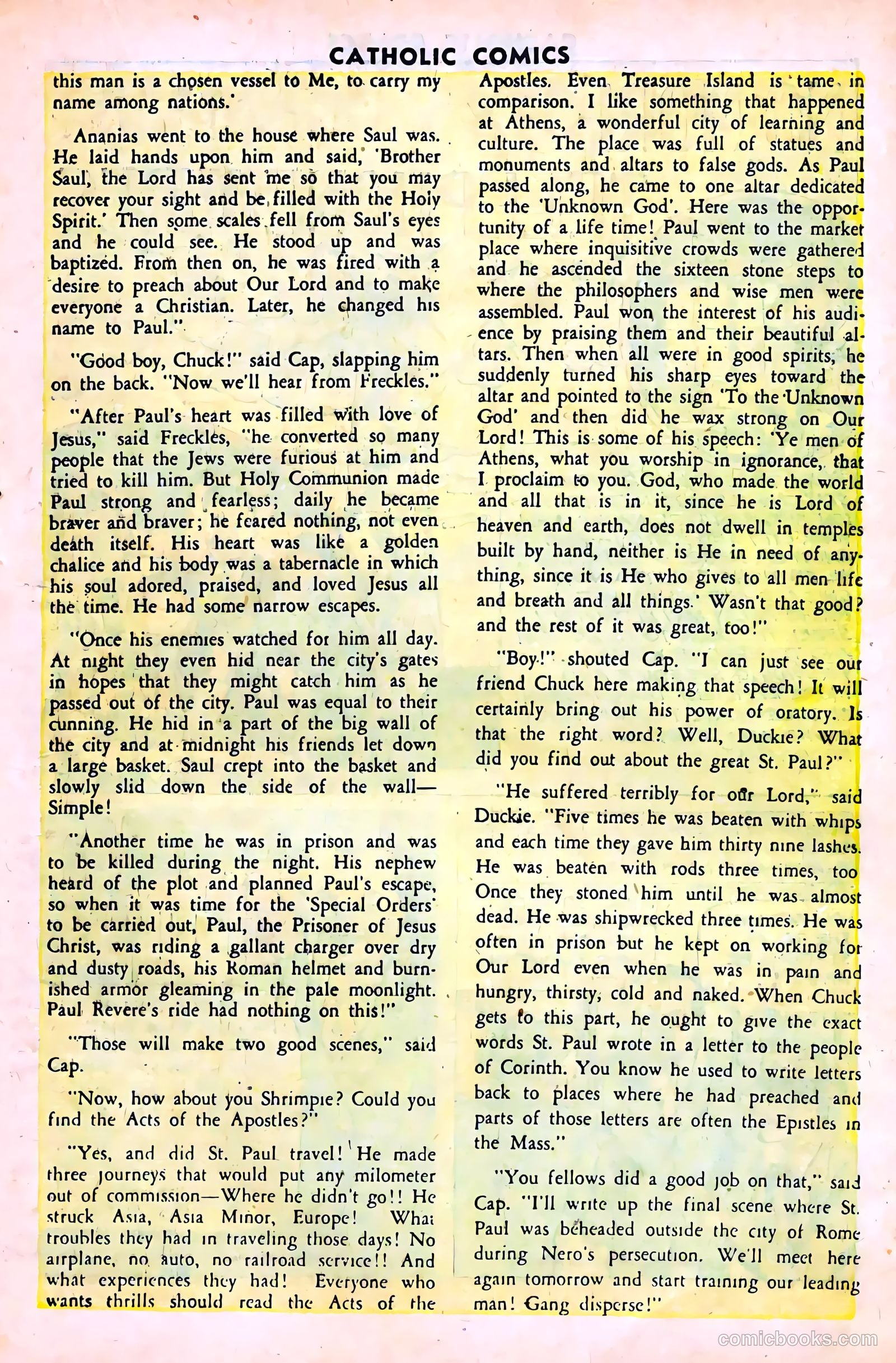 Catholic Comics #4 (1948) — page 19 of 36