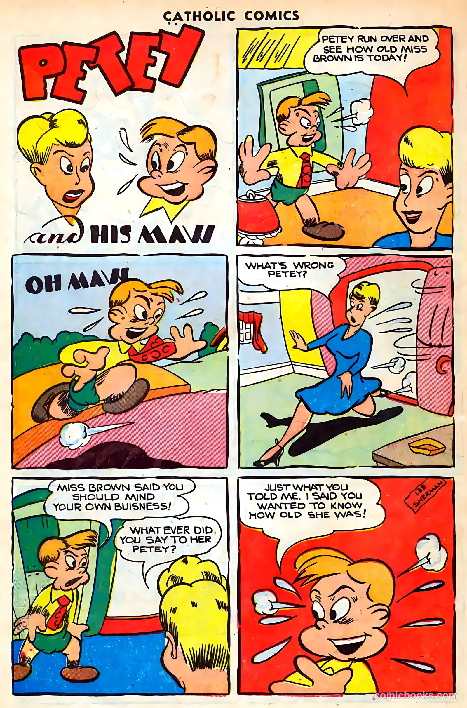Catholic Comics #4 (1948) — page 34 of 36