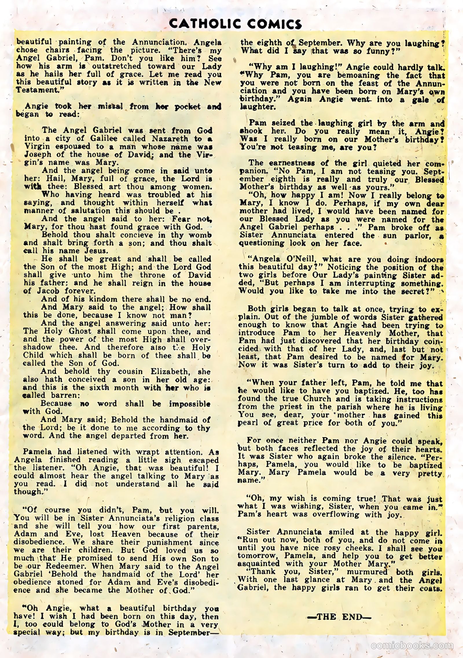 Catholic Comics #5 (1946) — page 25 of 35