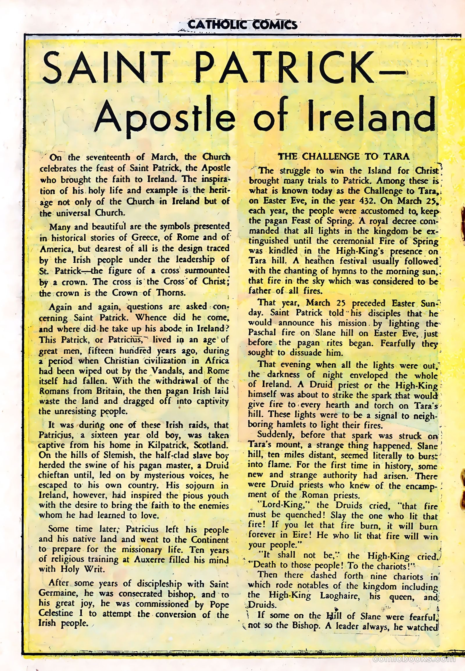 Catholic Comics #6 (1949) — page 18 of 36