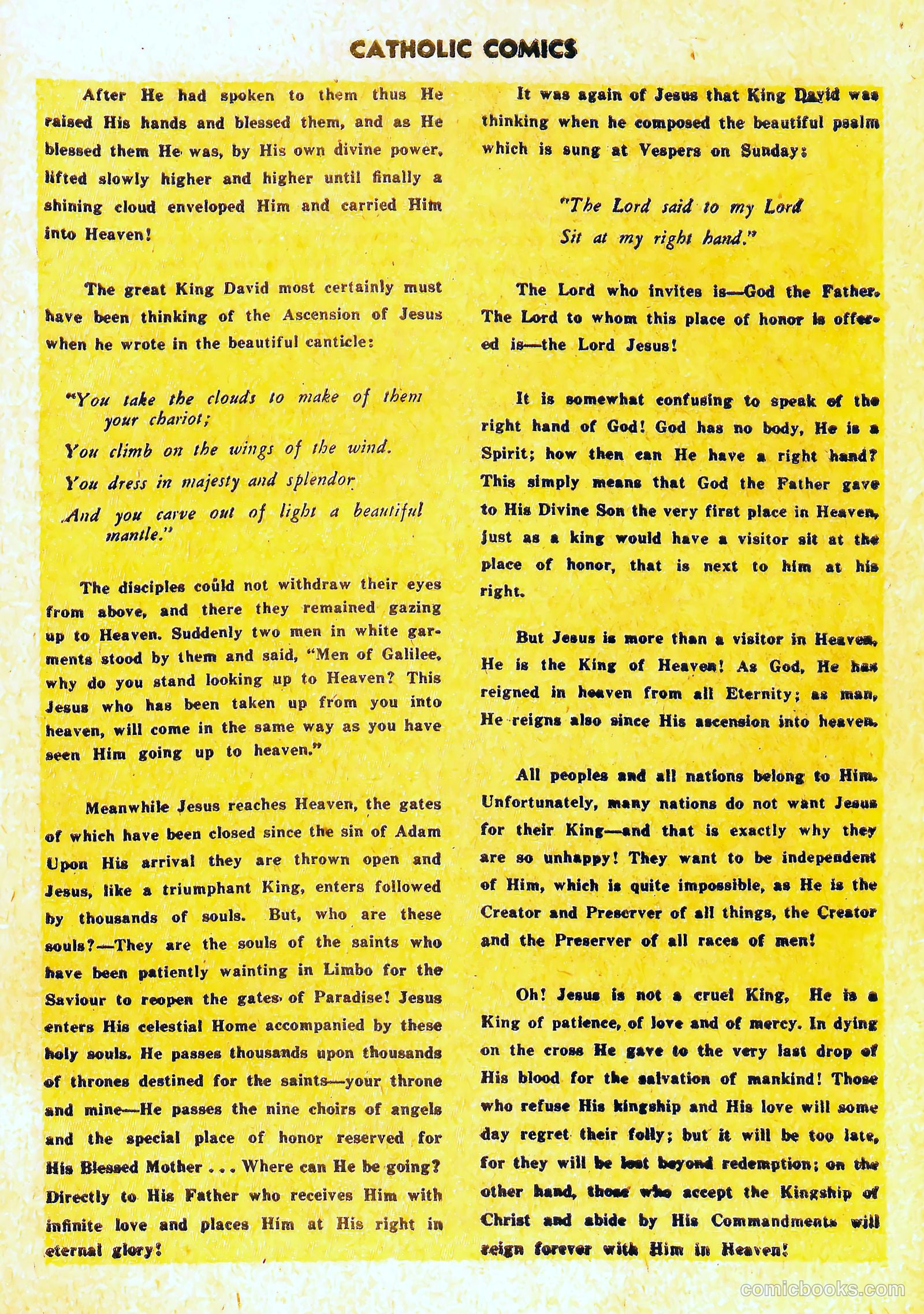Catholic Comics #7 (1946) — page 20 of 35