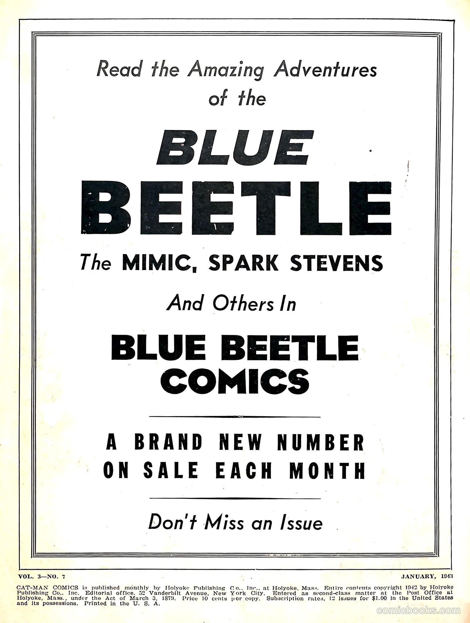 Catman #17 (1943) — page 2 of 69