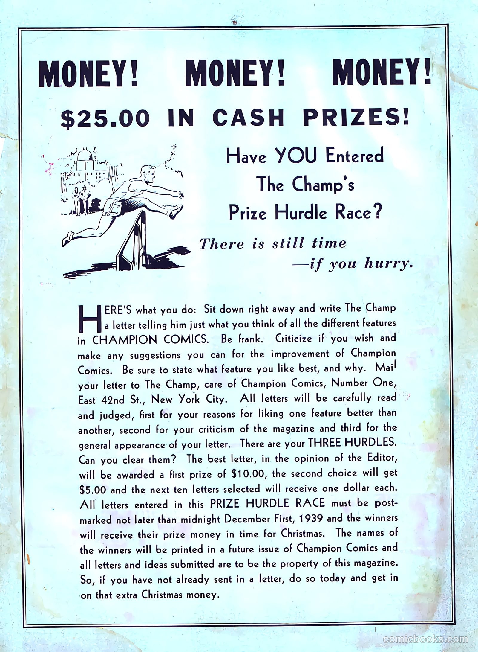 Champion Comics #3 (1940) — page 67 of 68