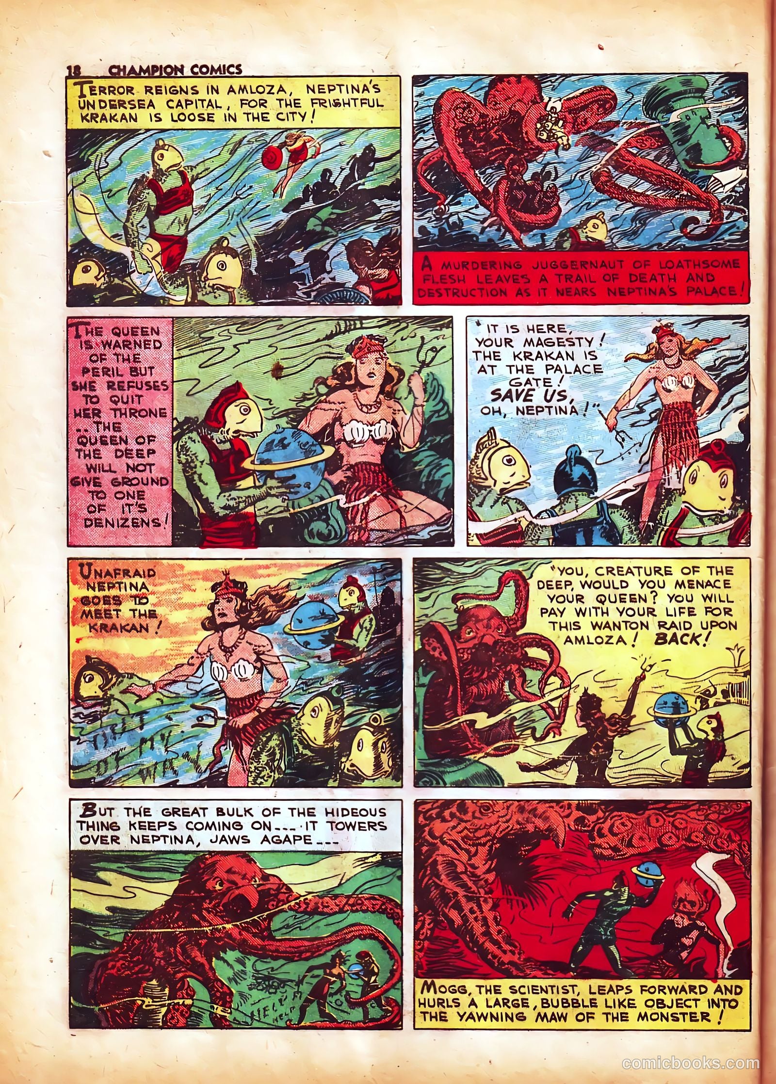 Champion Comics #5 (1940) — page 19 of 67