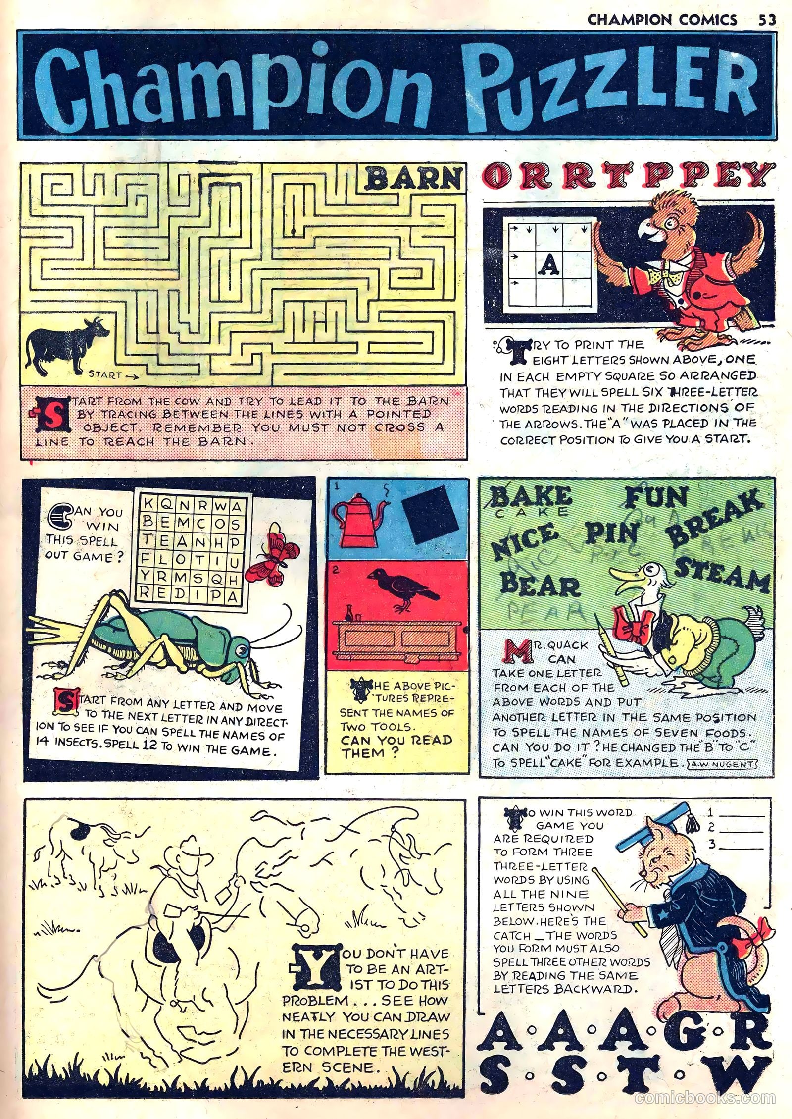 Champion Comics #9 (1940) — page 55 of 68