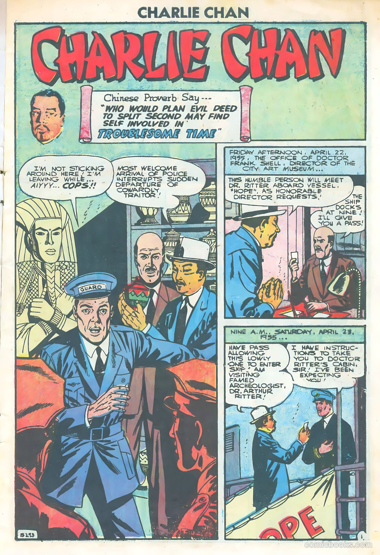 Charlie Chan #9 (1956) — page 3 of 36