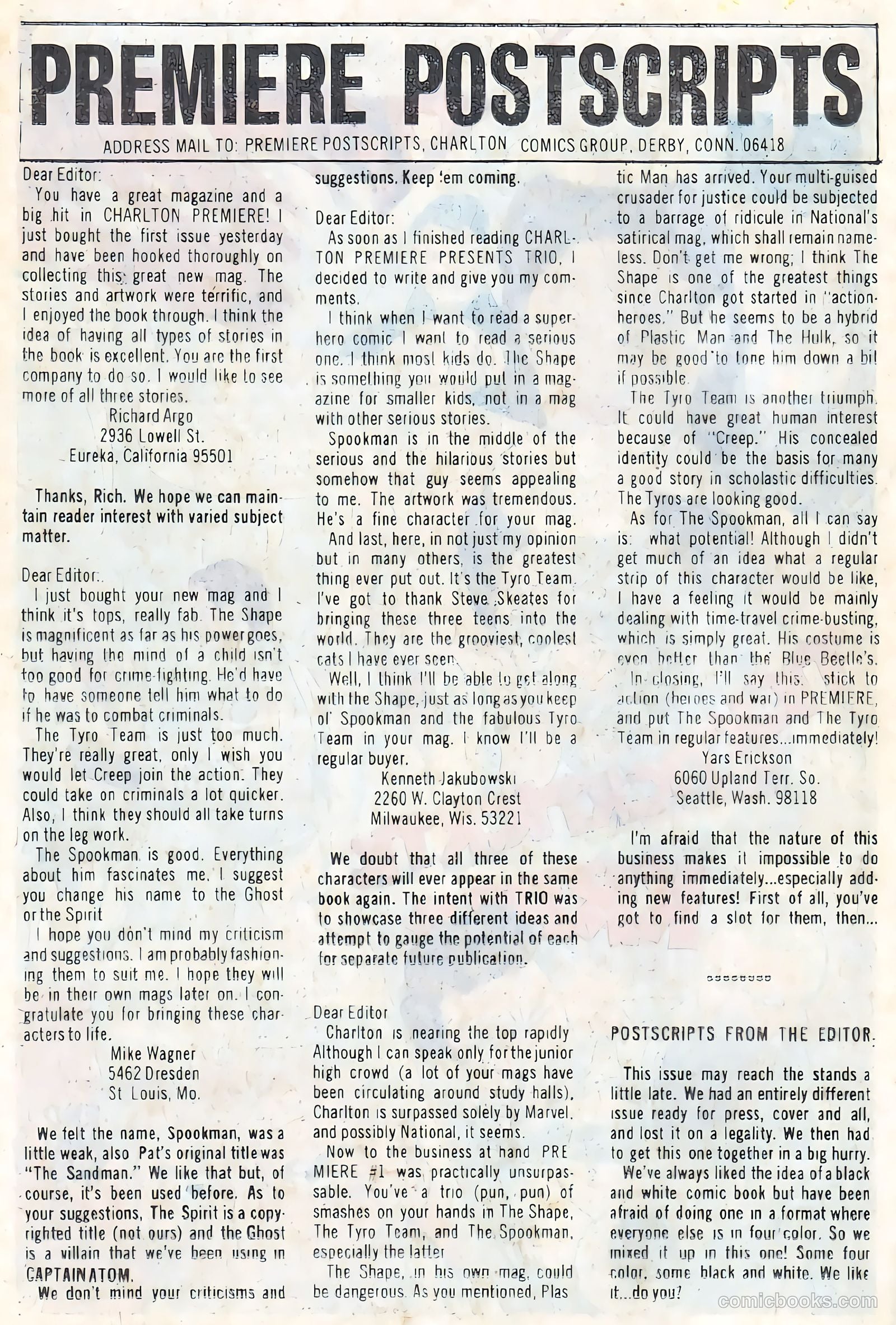 Charlton Premiere #1 (1967) — page 22 of 36