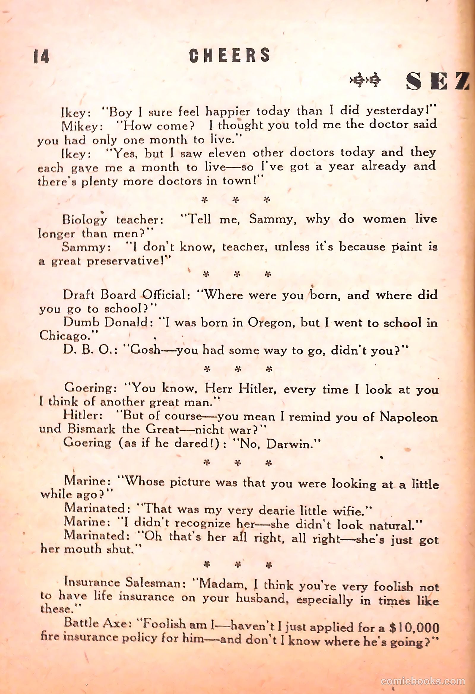 Cheers #1 (1942) — page 16 of 131