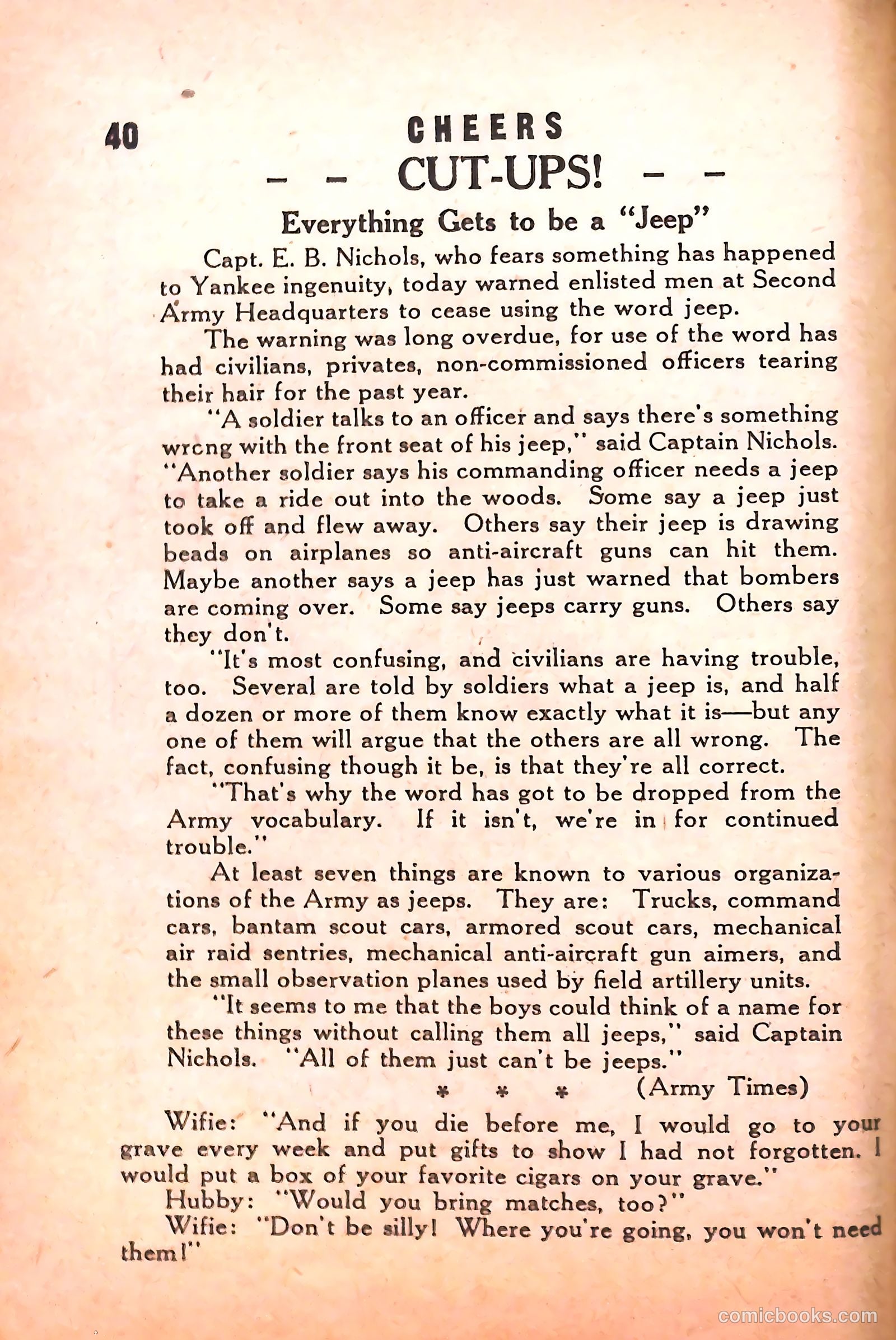 Cheers #1 (1942) — page 42 of 131