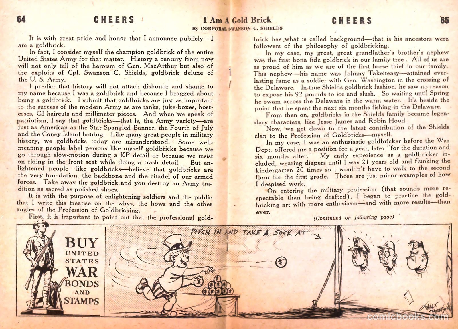 Cheers #1 (1942) — page 66 of 131