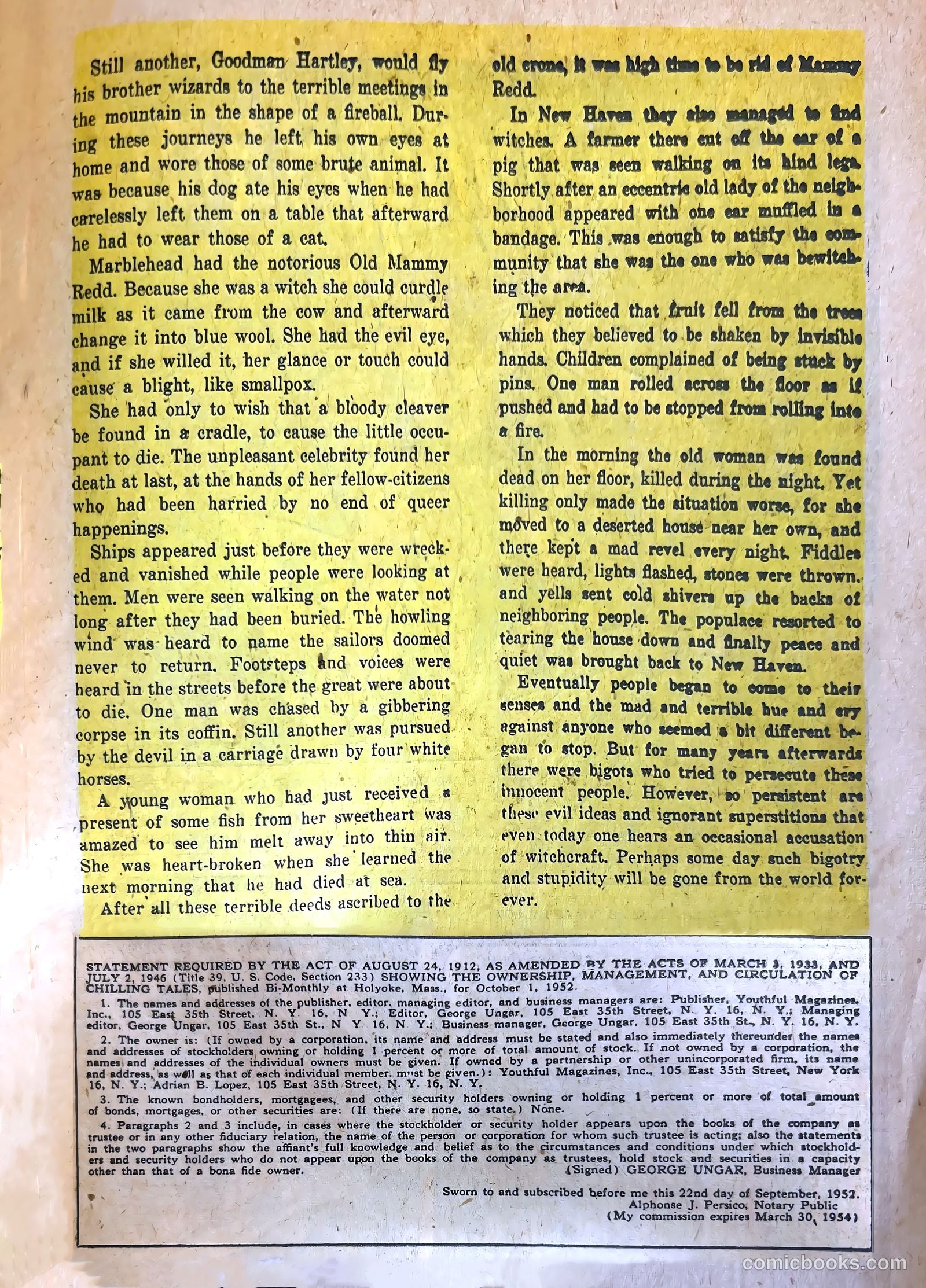 Chilling Tales #16 (1953) — page 19 of 36