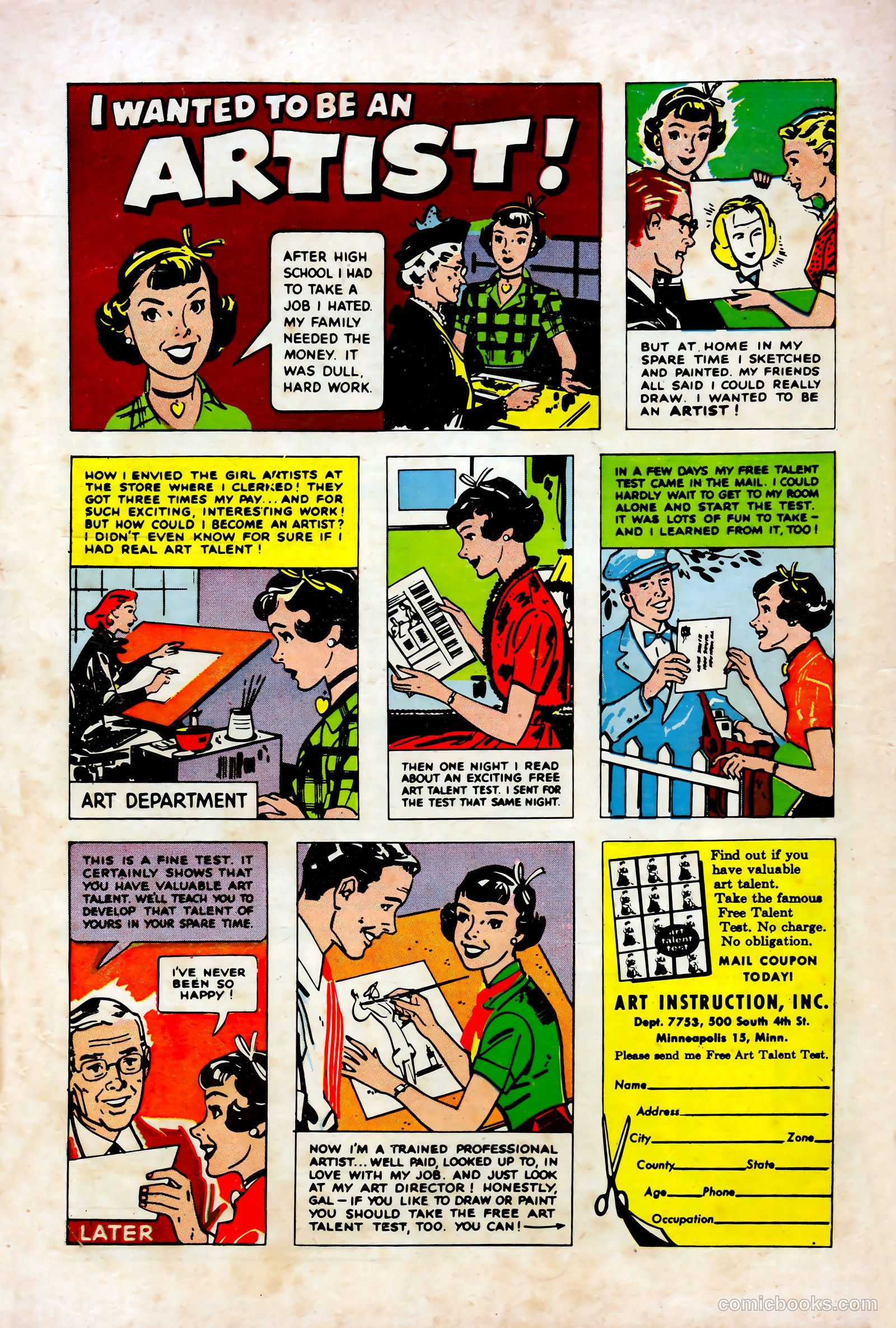 Cinderella Love #12 (1953) — page 36 of 36