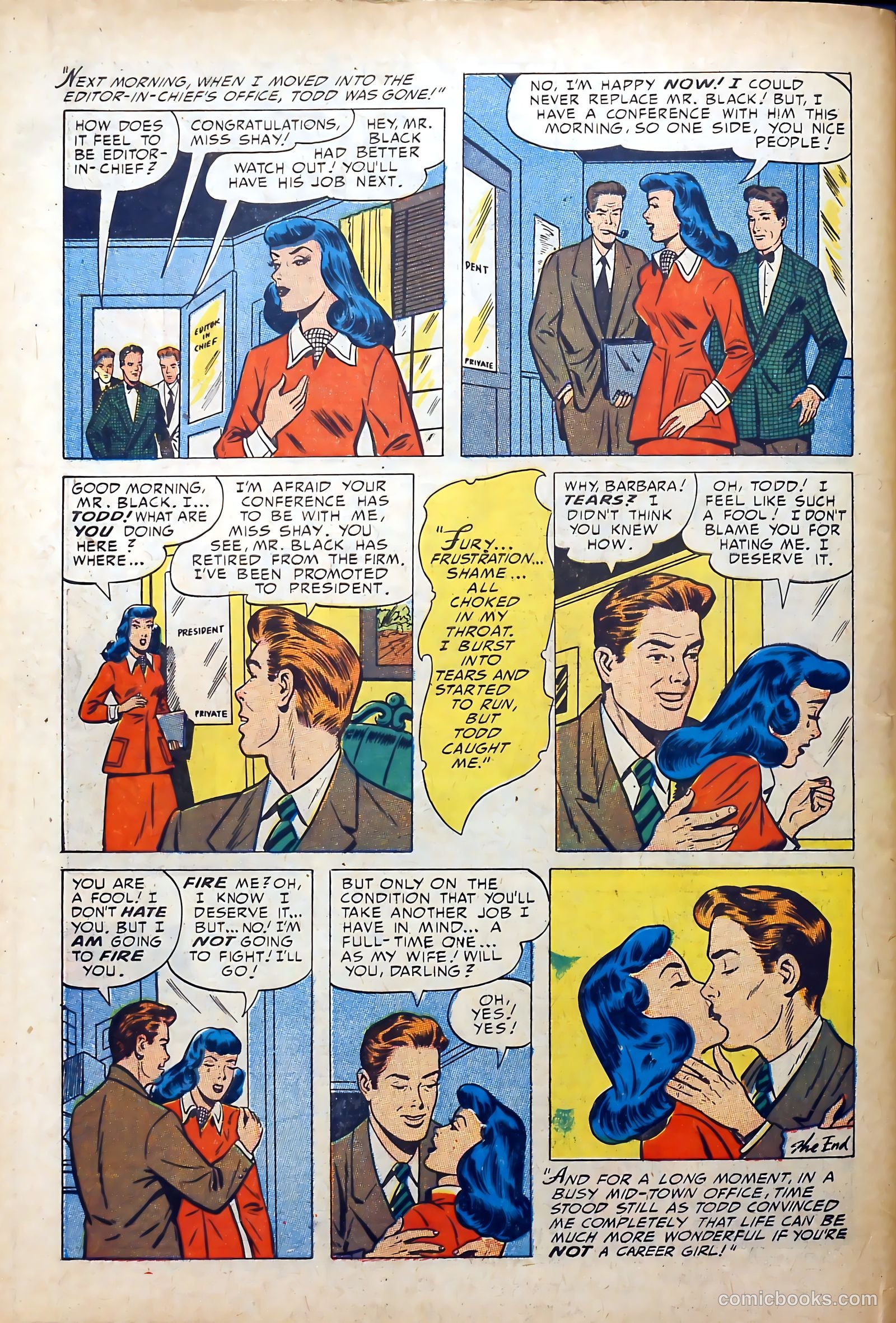 Cinderella Love #14 (1954) — page 34 of 36