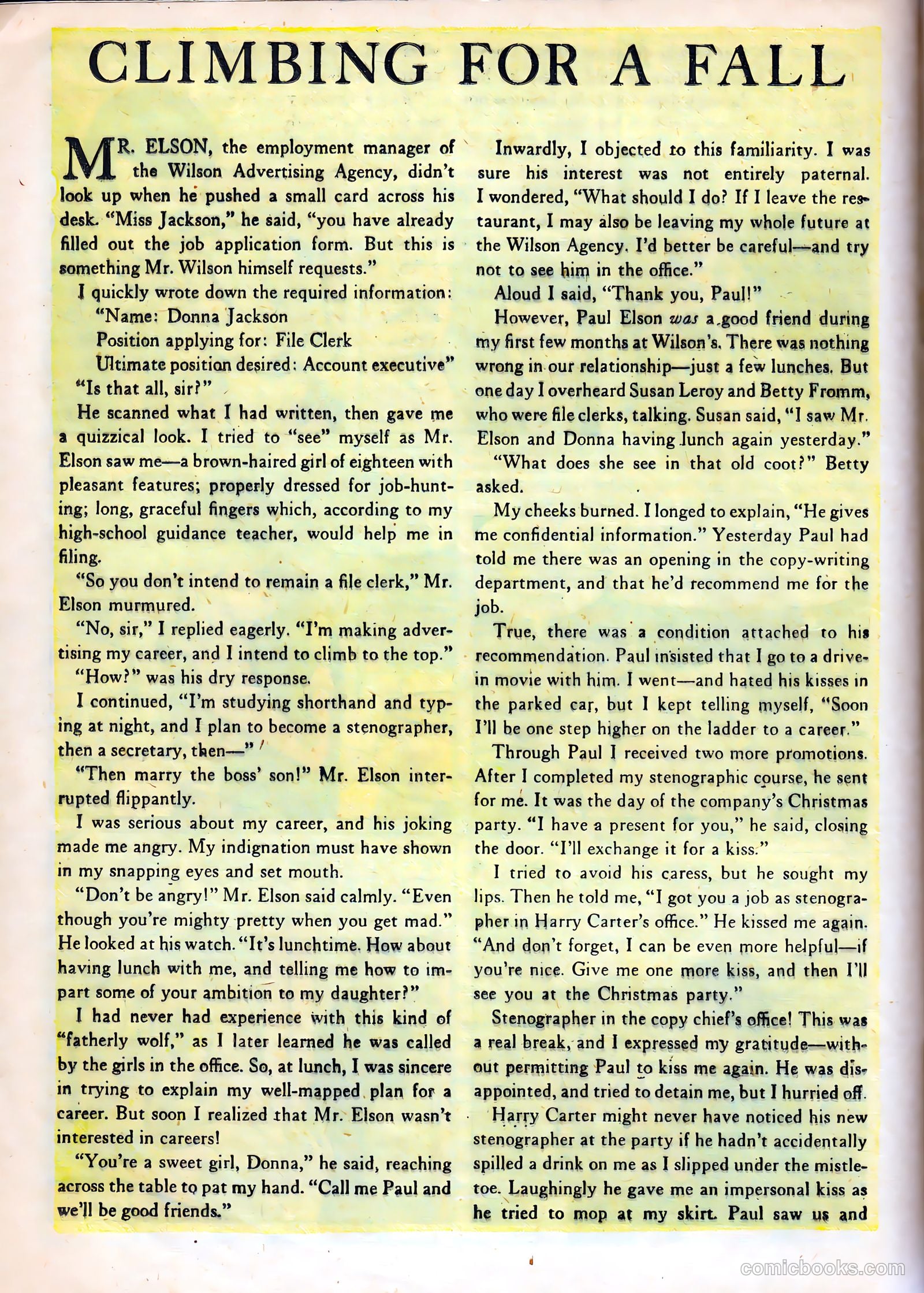 Cinderella Love #7 (1952) — page 16 of 36