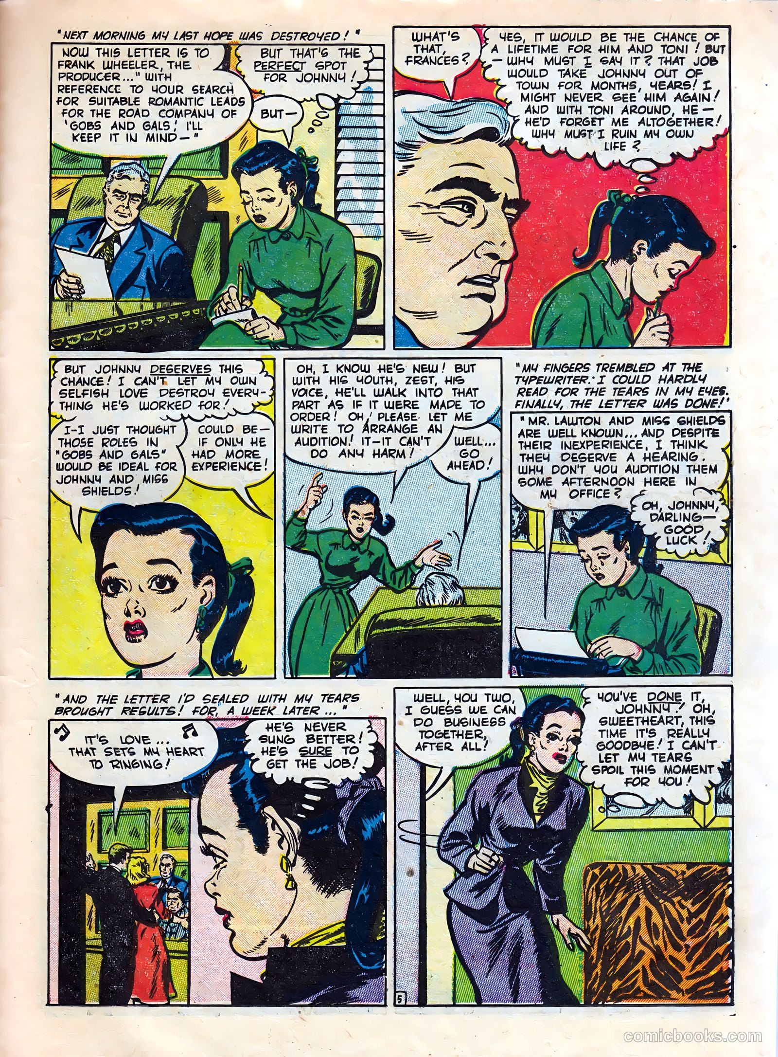 Cinderella Love #8 (1952) — page 23 of 36